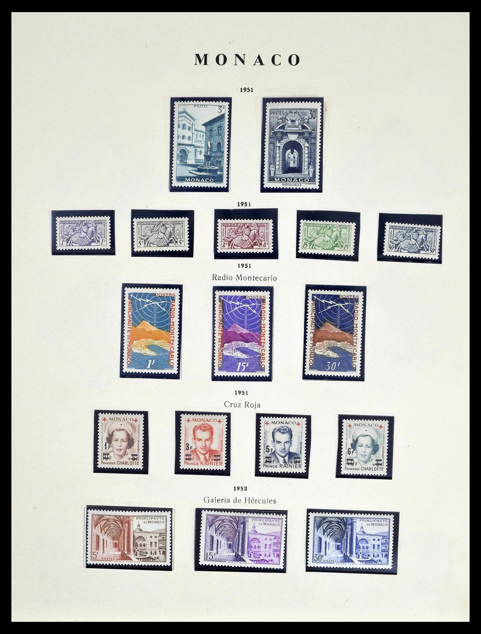 39082 0023 - Postzegelverzameling 39082 Monaco 1885-1964.