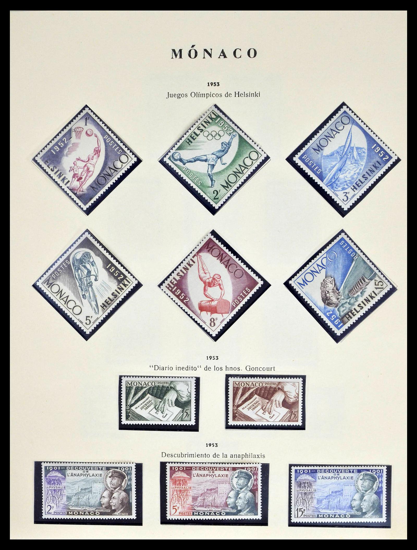 39082 0024 - Postzegelverzameling 39082 Monaco 1885-1964.