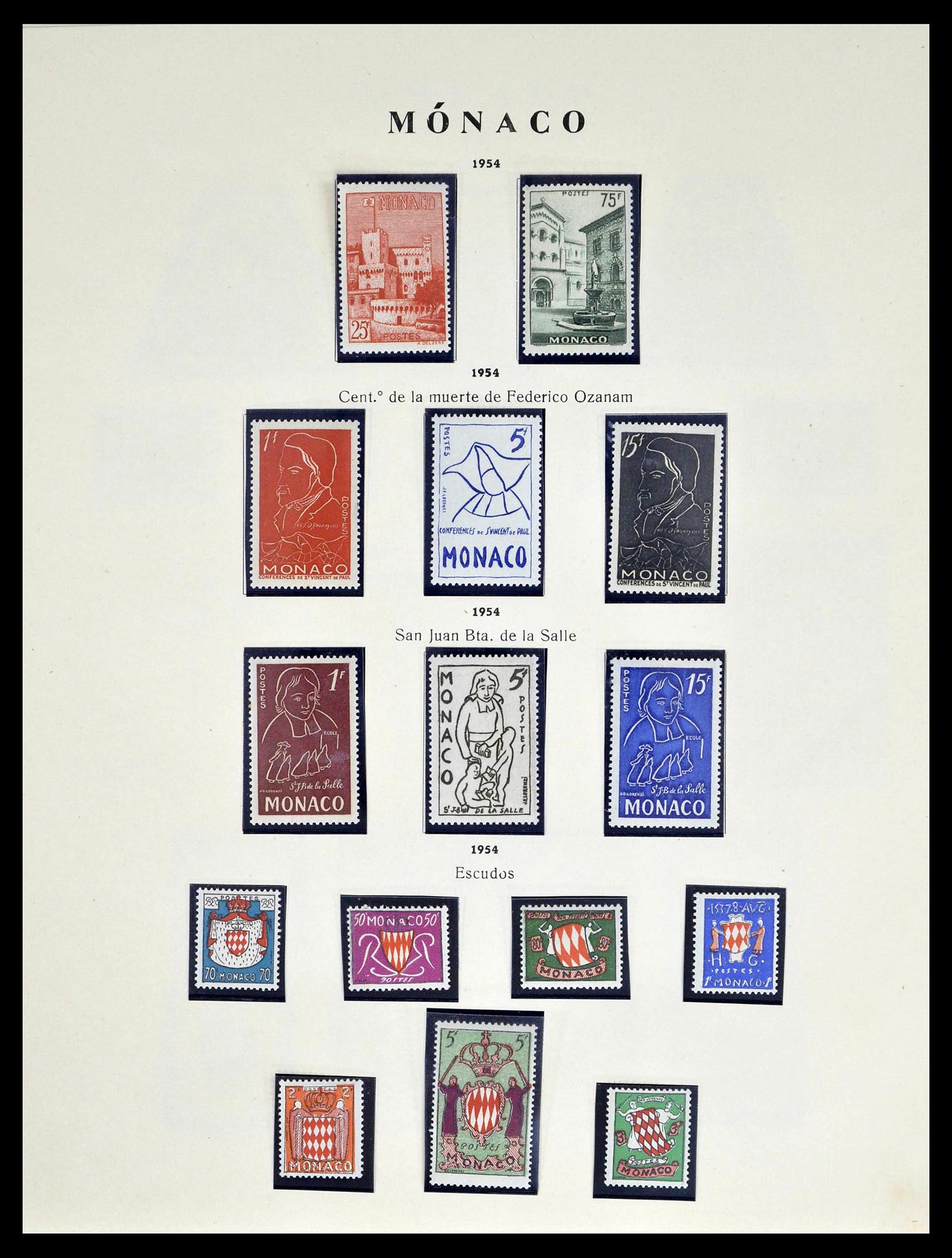 39082 0025 - Postzegelverzameling 39082 Monaco 1885-1964.