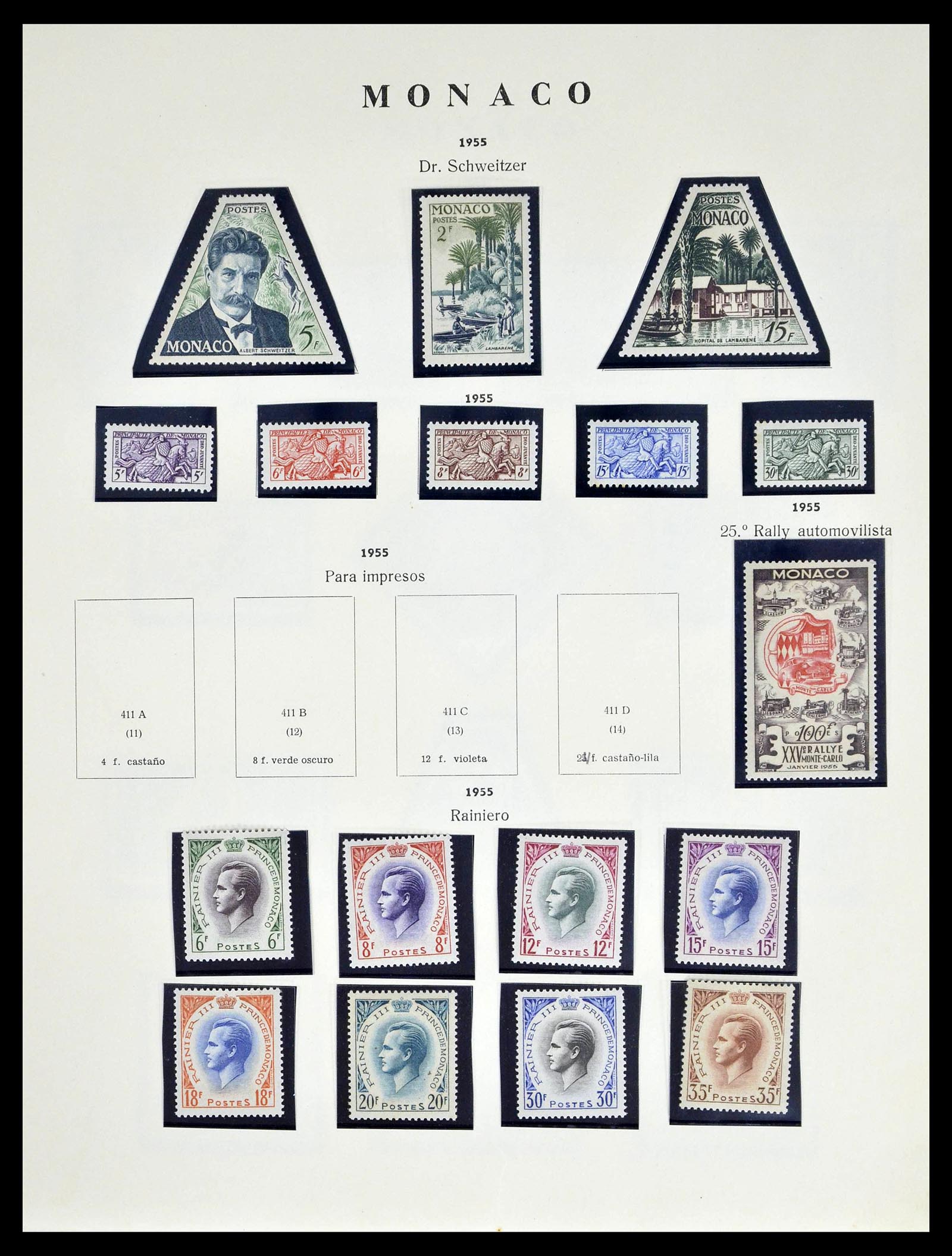 39082 0026 - Postzegelverzameling 39082 Monaco 1885-1964.