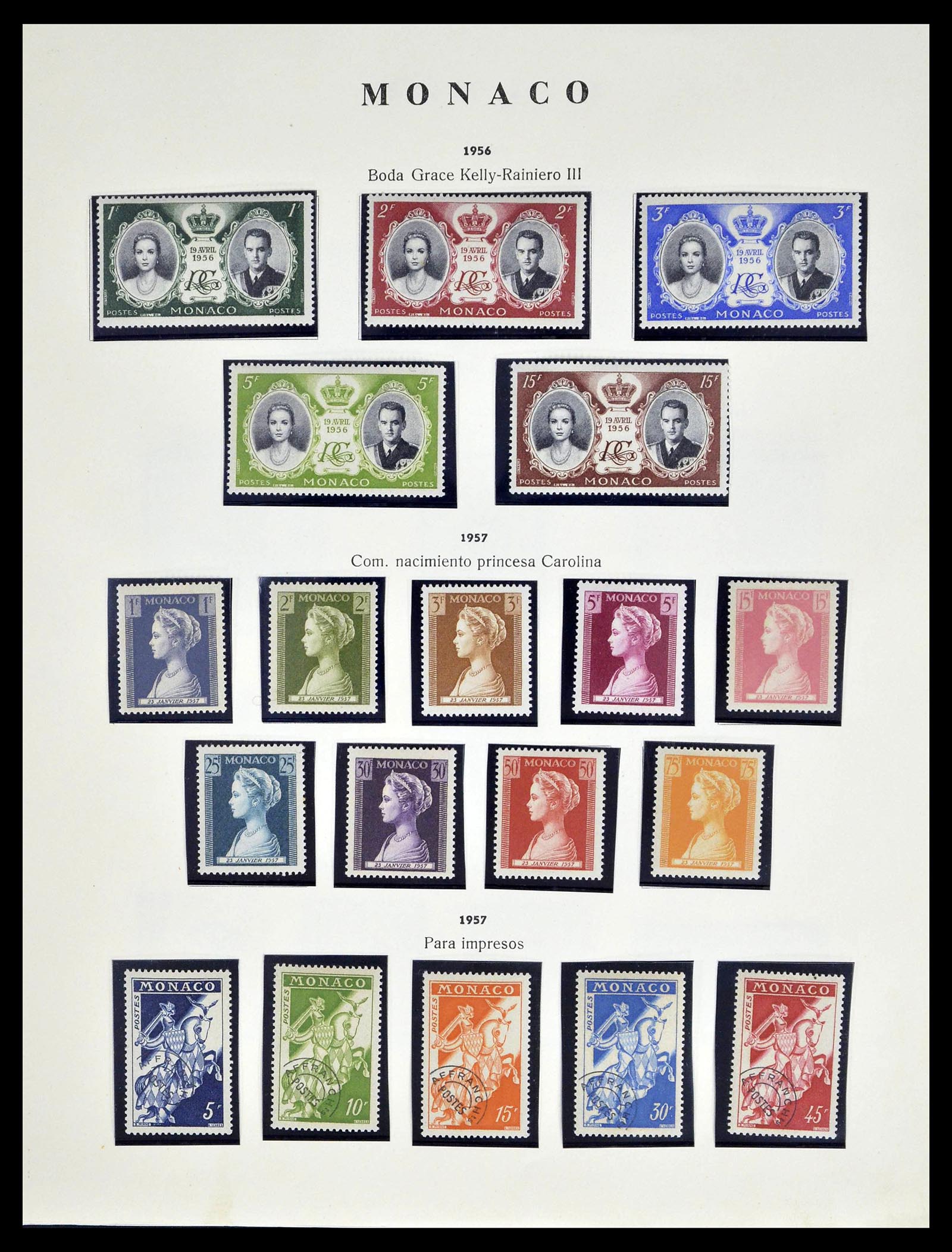 39082 0030 - Postzegelverzameling 39082 Monaco 1885-1964.