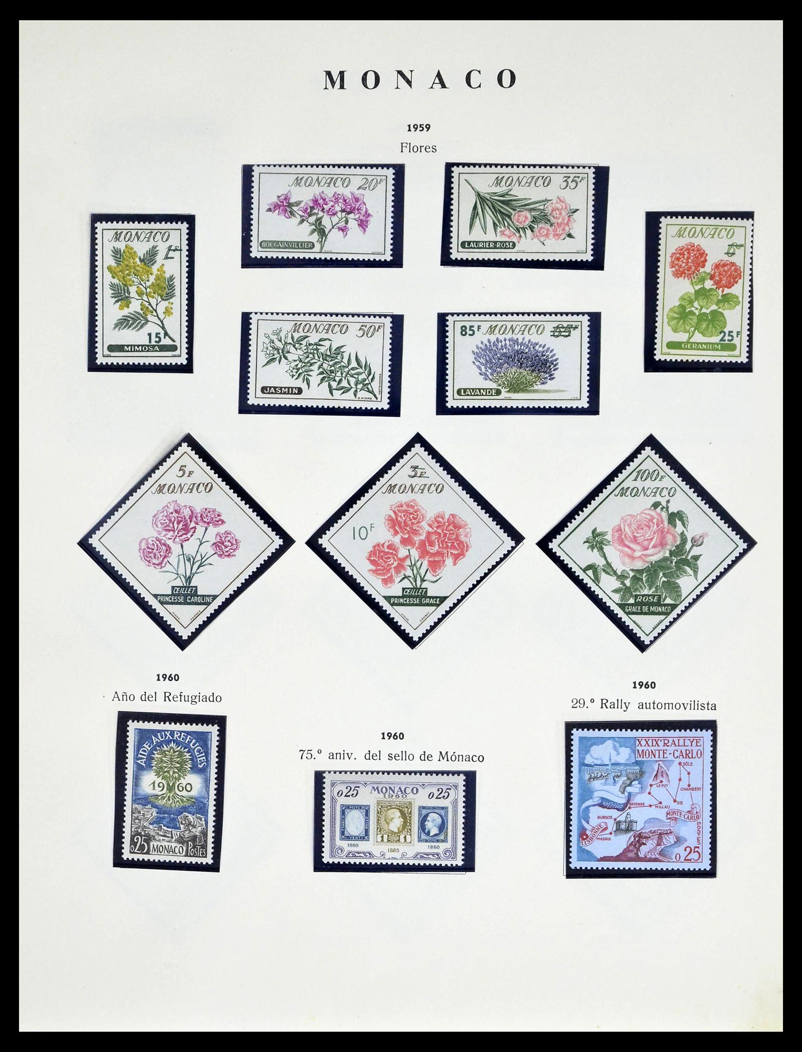 39082 0034 - Postzegelverzameling 39082 Monaco 1885-1964.