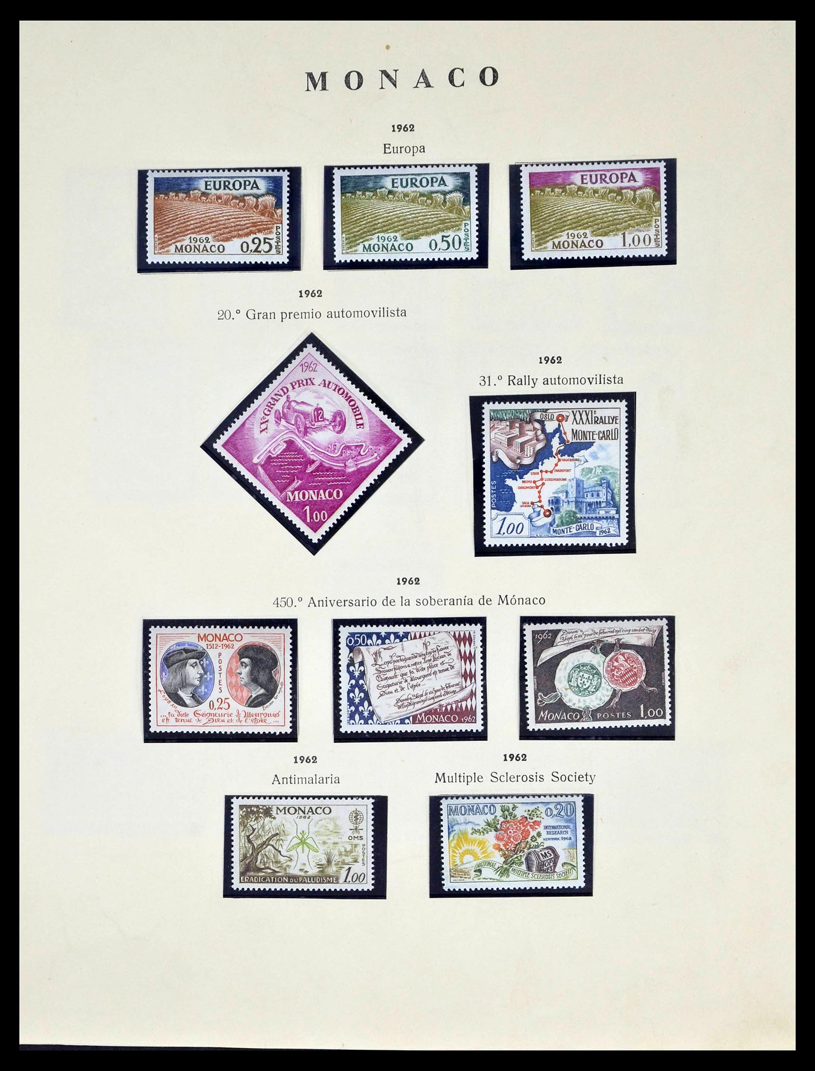39082 0038 - Postzegelverzameling 39082 Monaco 1885-1964.