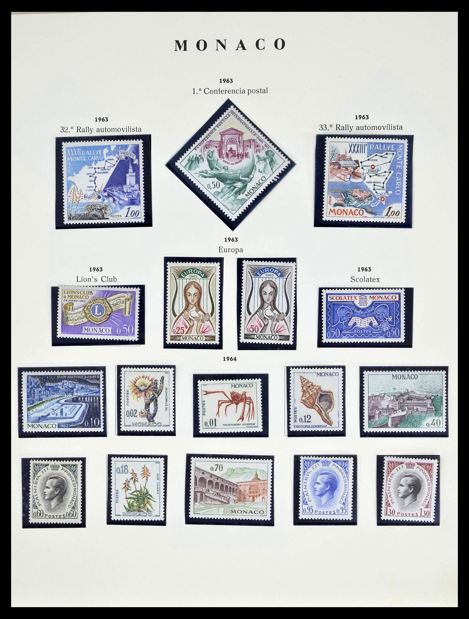 39082 0041 - Stamp collection 39082 Monaco 1885-1964.