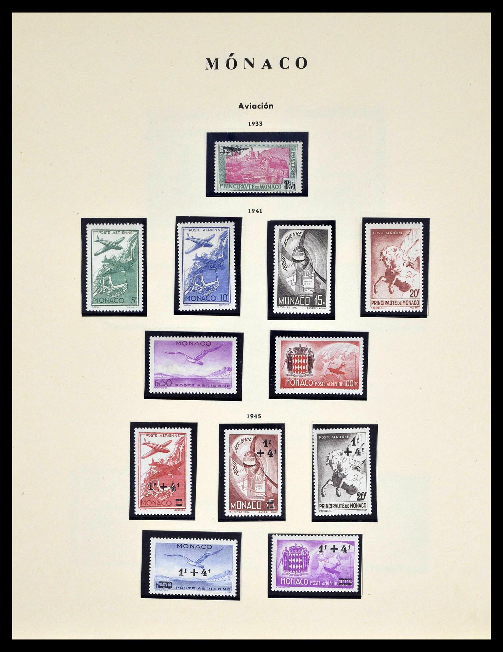 39082 0043 - Stamp collection 39082 Monaco 1885-1964.