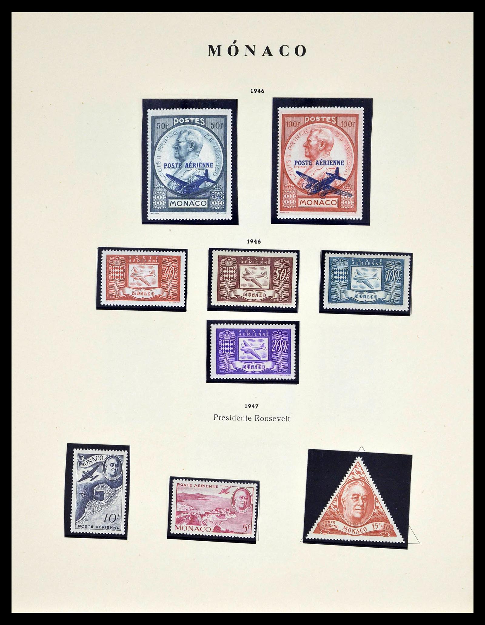 39082 0044 - Stamp collection 39082 Monaco 1885-1964.
