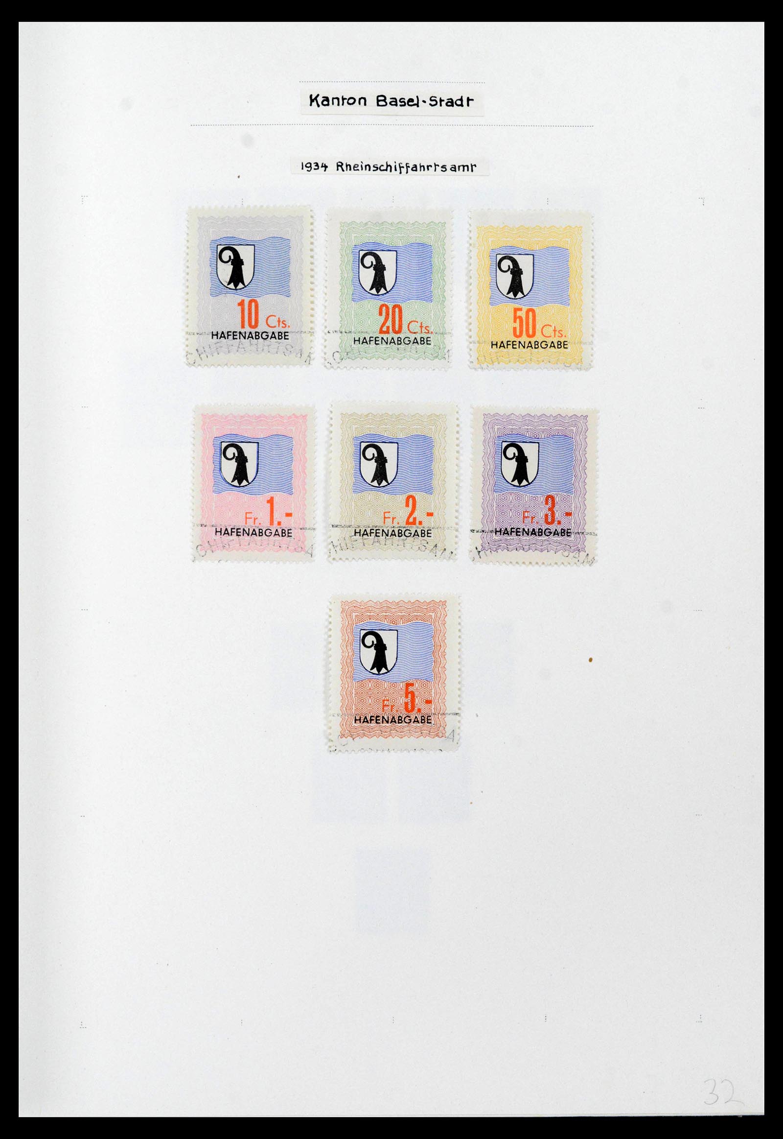 39088 0028 - Postzegelverzameling 39088 Zwitserland fiscaal 1860-1948.