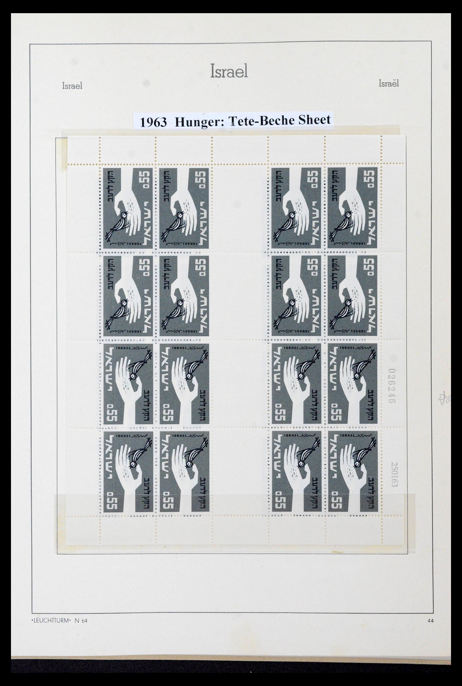 39090 0062 - Postzegelverzameling 39090 Israël 1948-1968.