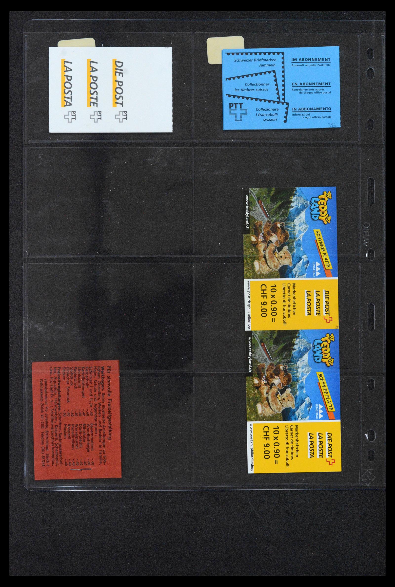 39091 0010 - Stamp collection 39091 Switzerland stamp booklets 1953-2005.