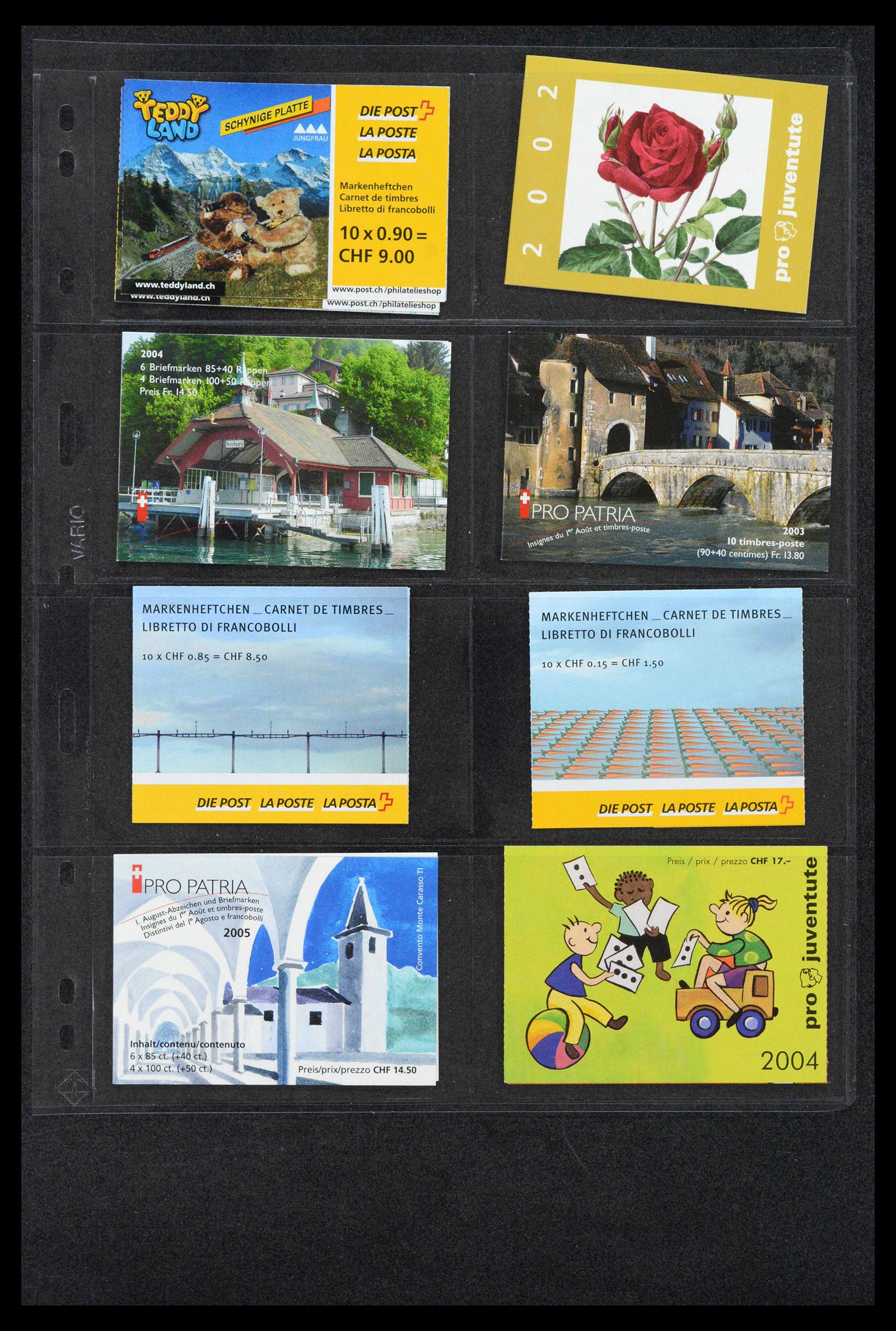 39091 0029 - Postzegelverzameling 39091 Zwitserland postzegelboekjes 1953-2005.