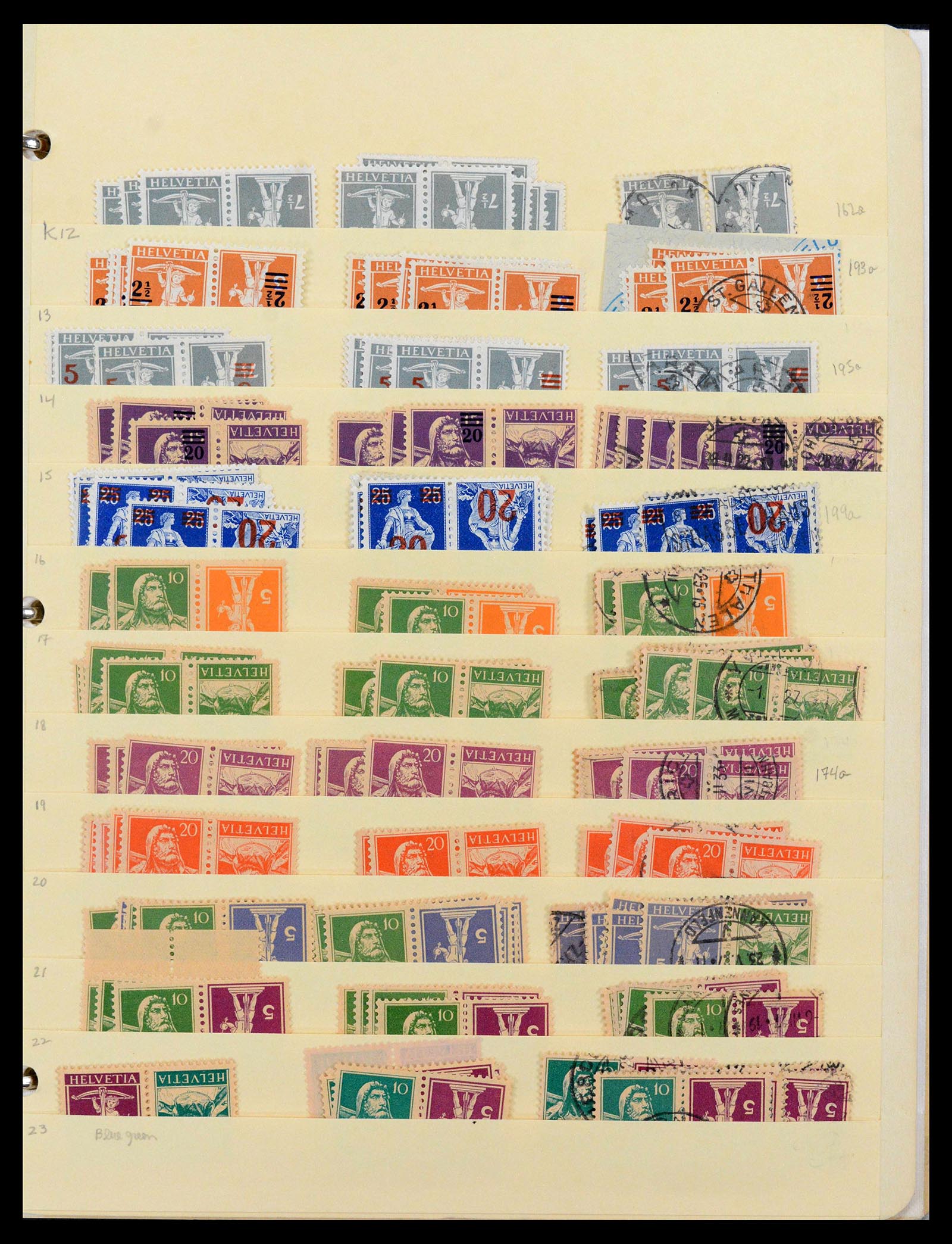 39092 0002 - Stamp collection 39092 Switzerland combinations 1908-2000.