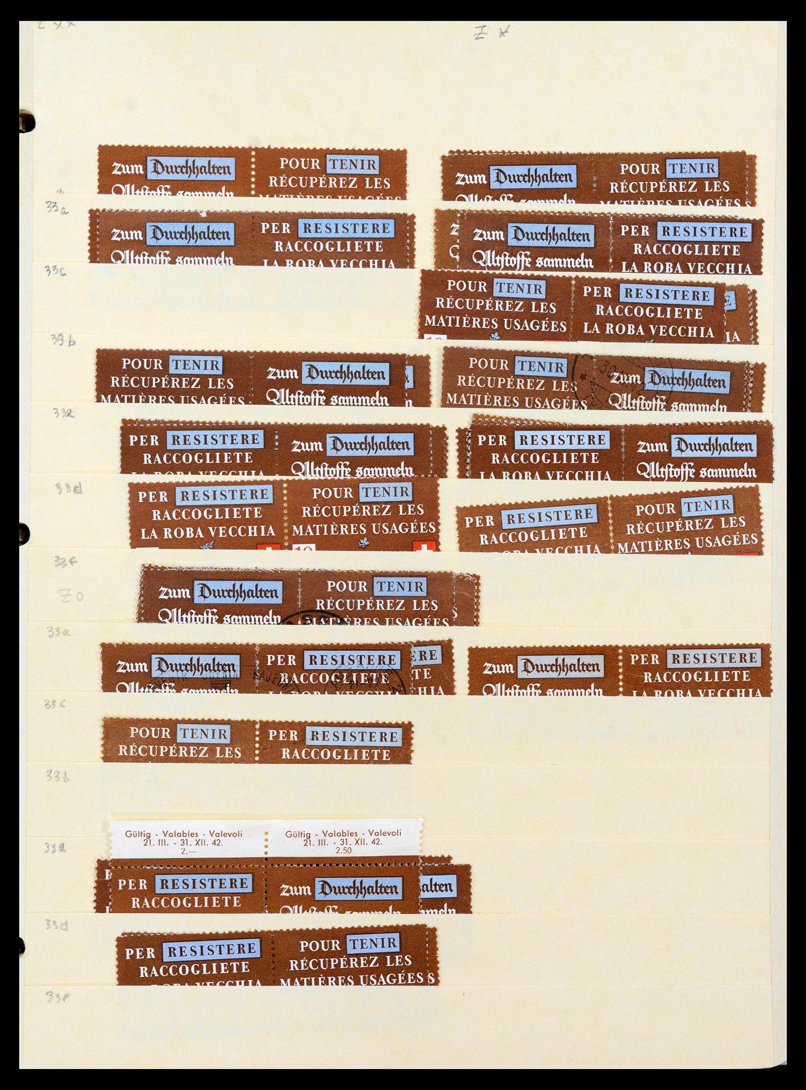 39092 0010 - Stamp collection 39092 Switzerland combinations 1908-2000.