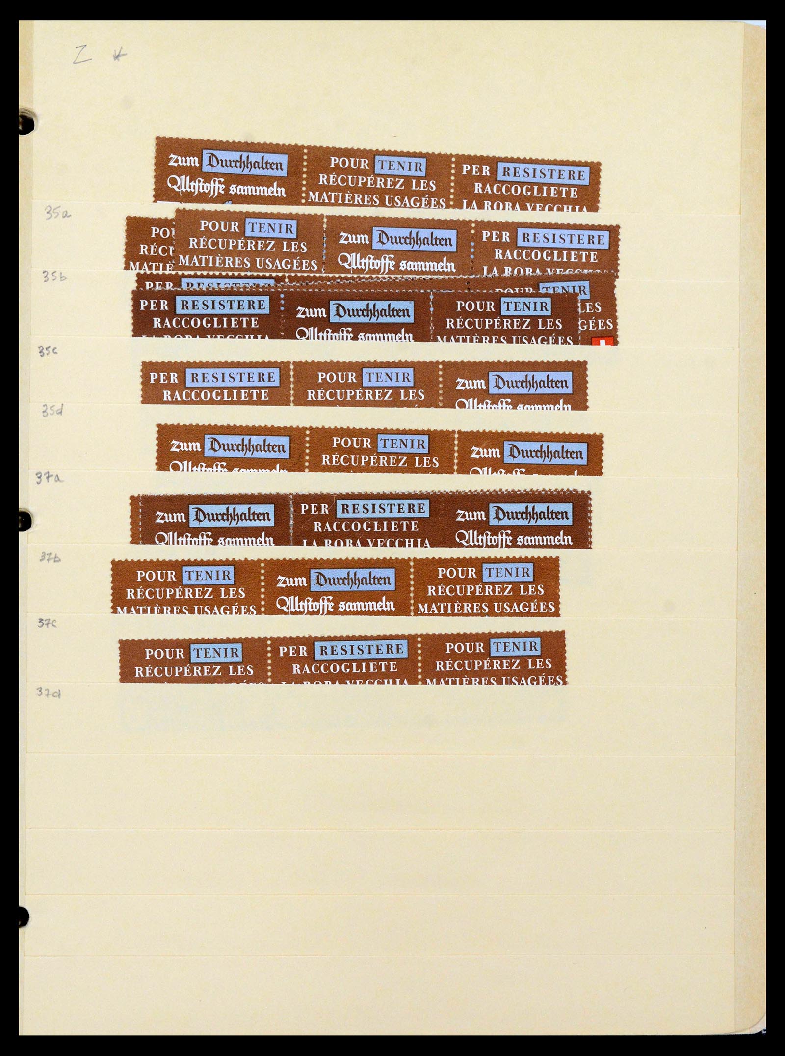 39092 0014 - Stamp collection 39092 Switzerland combinations 1908-2000.