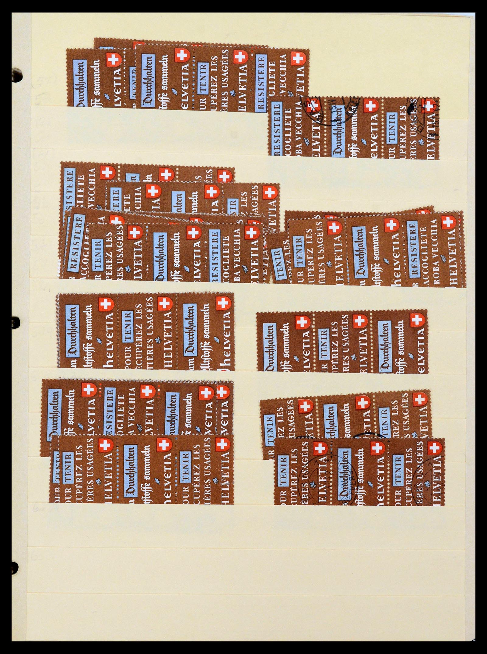 39092 0015 - Stamp collection 39092 Switzerland combinations 1908-2000.