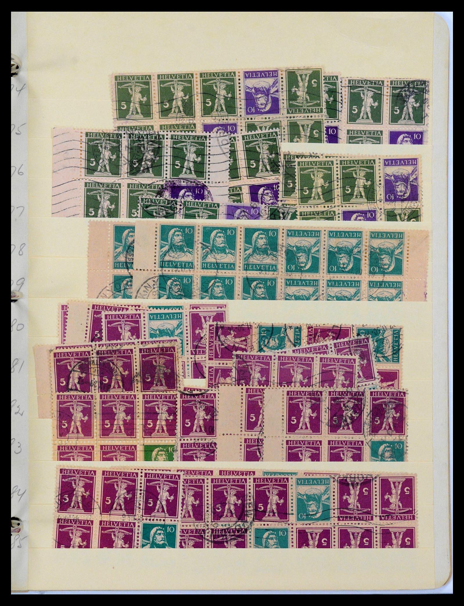 39092 0030 - Stamp collection 39092 Switzerland combinations 1908-2000.