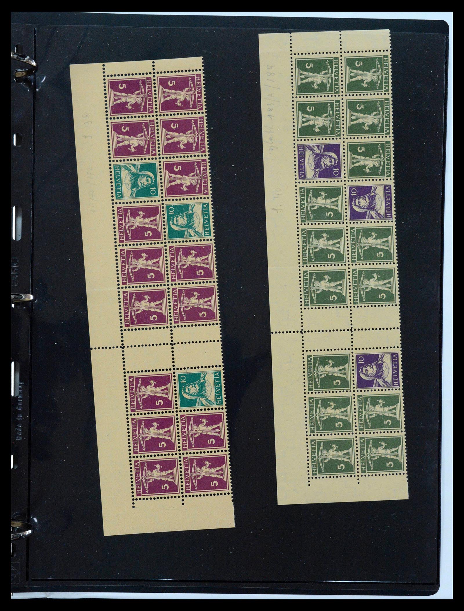 39092 0034 - Stamp collection 39092 Switzerland combinations 1908-2000.