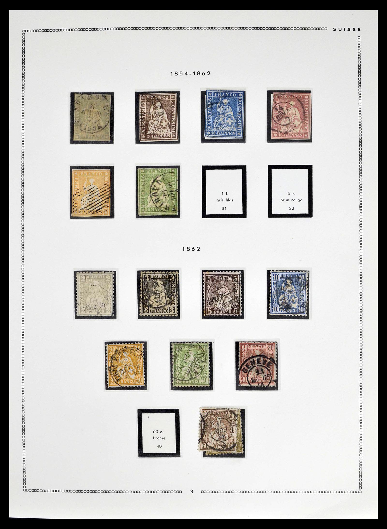 39094 0002 - Stamp collection 39094 Switzerland 1850-2005.