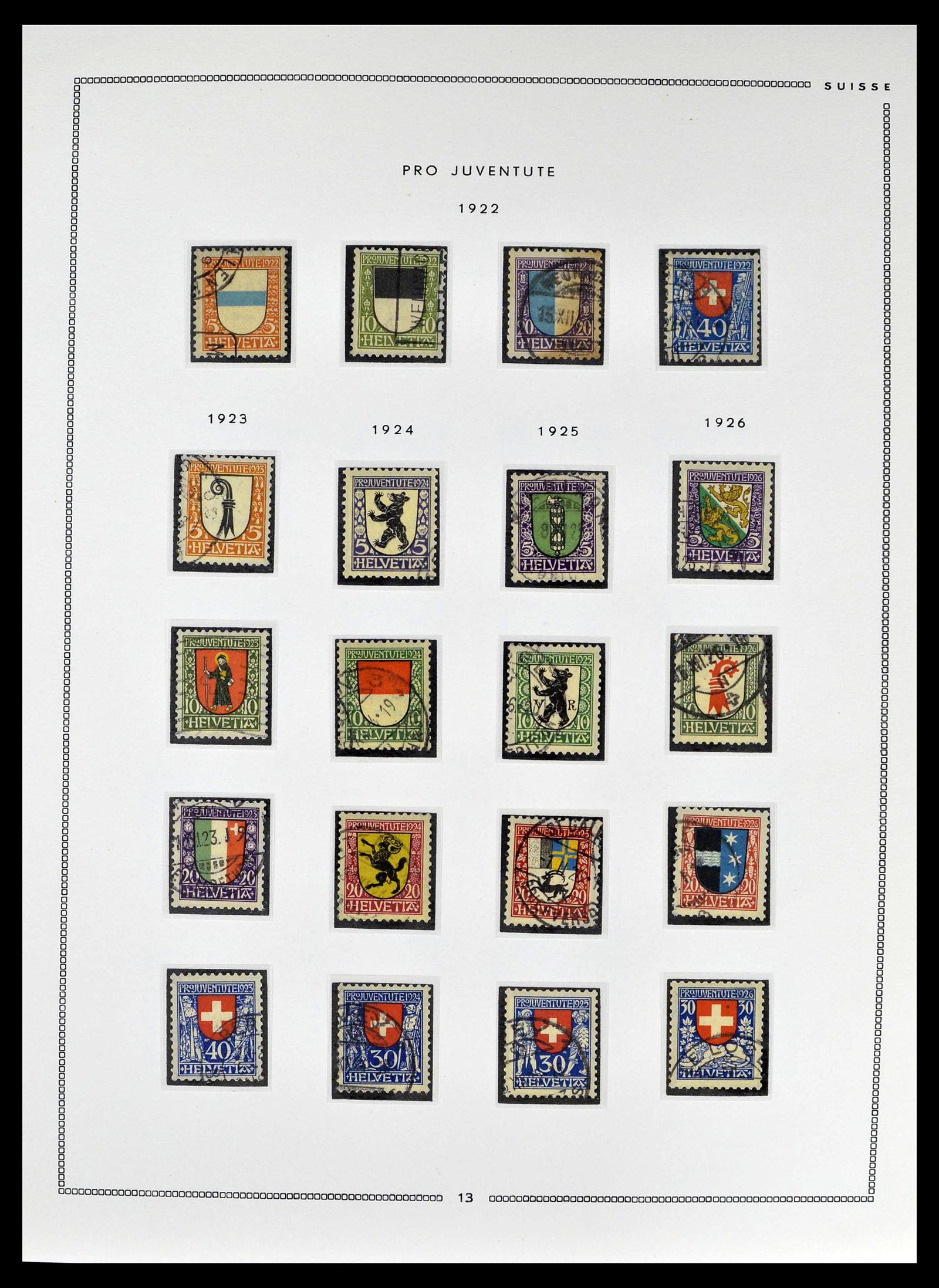39094 0012 - Stamp collection 39094 Switzerland 1850-2005.