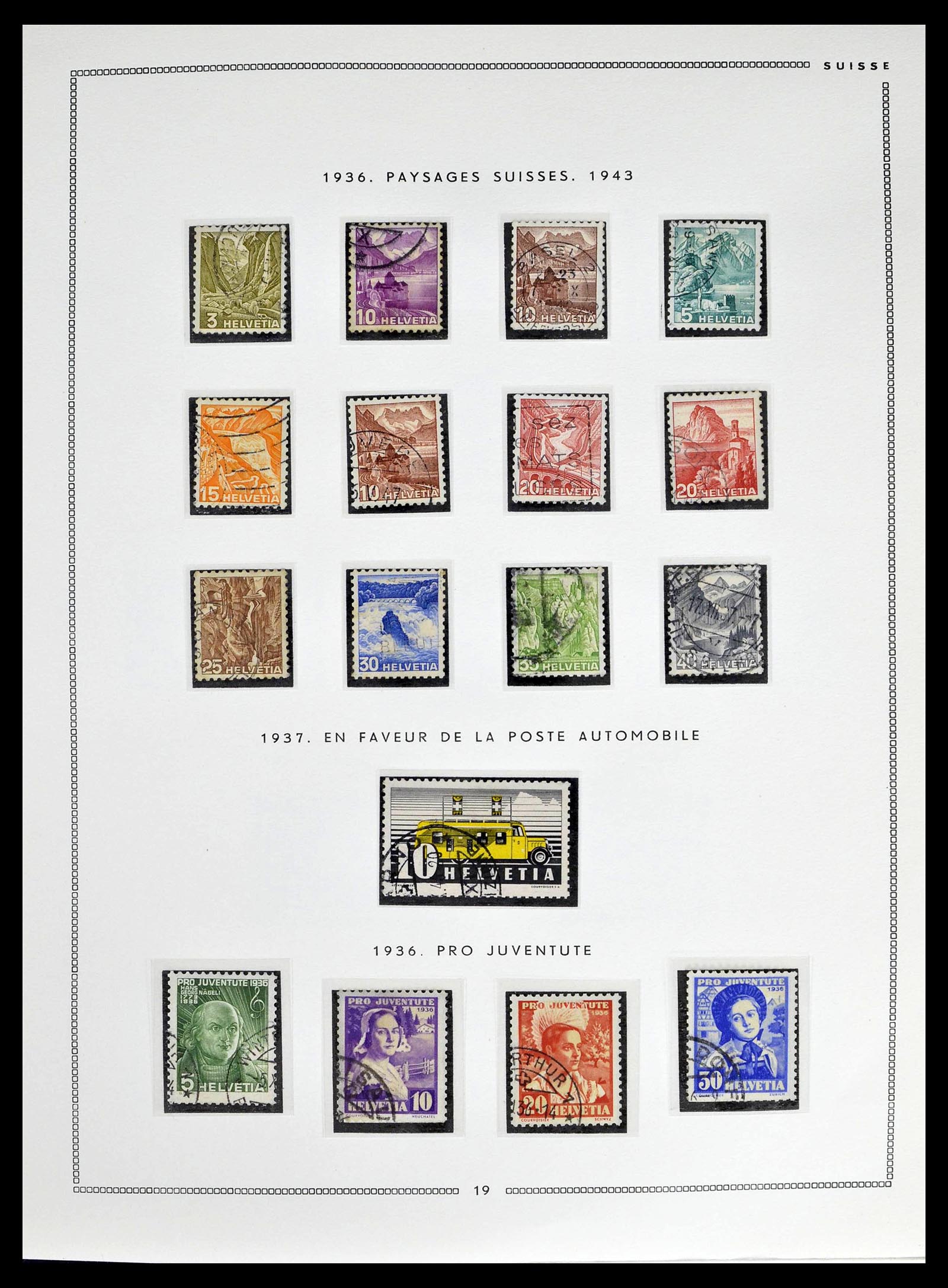 39094 0018 - Stamp collection 39094 Switzerland 1850-2005.