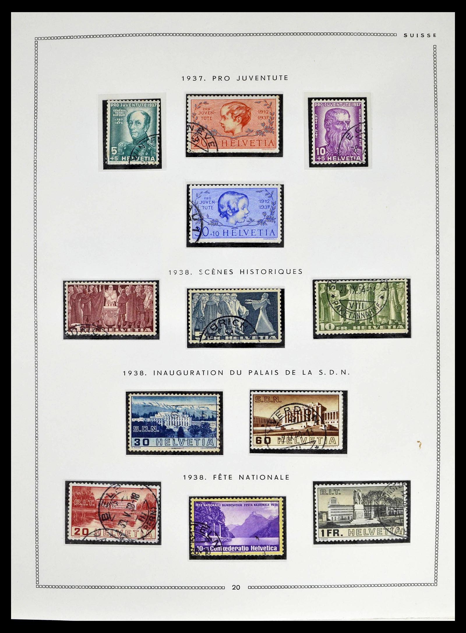 39094 0019 - Stamp collection 39094 Switzerland 1850-2005.