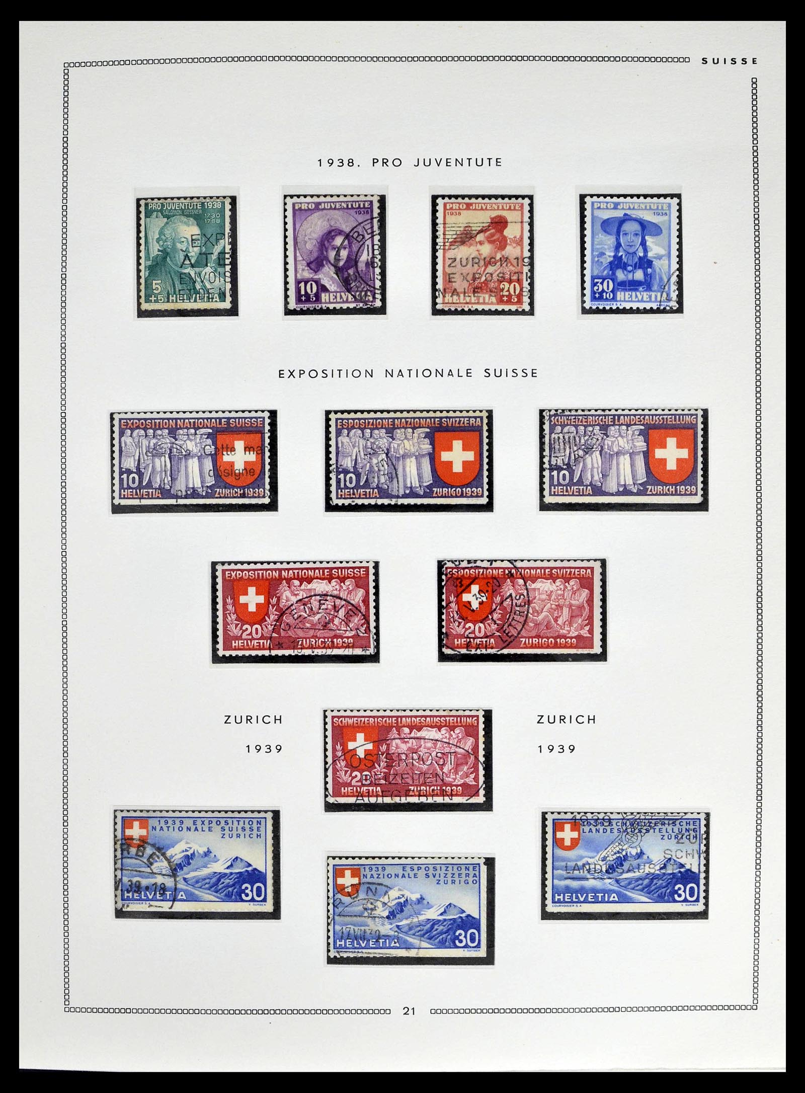 39094 0020 - Stamp collection 39094 Switzerland 1850-2005.