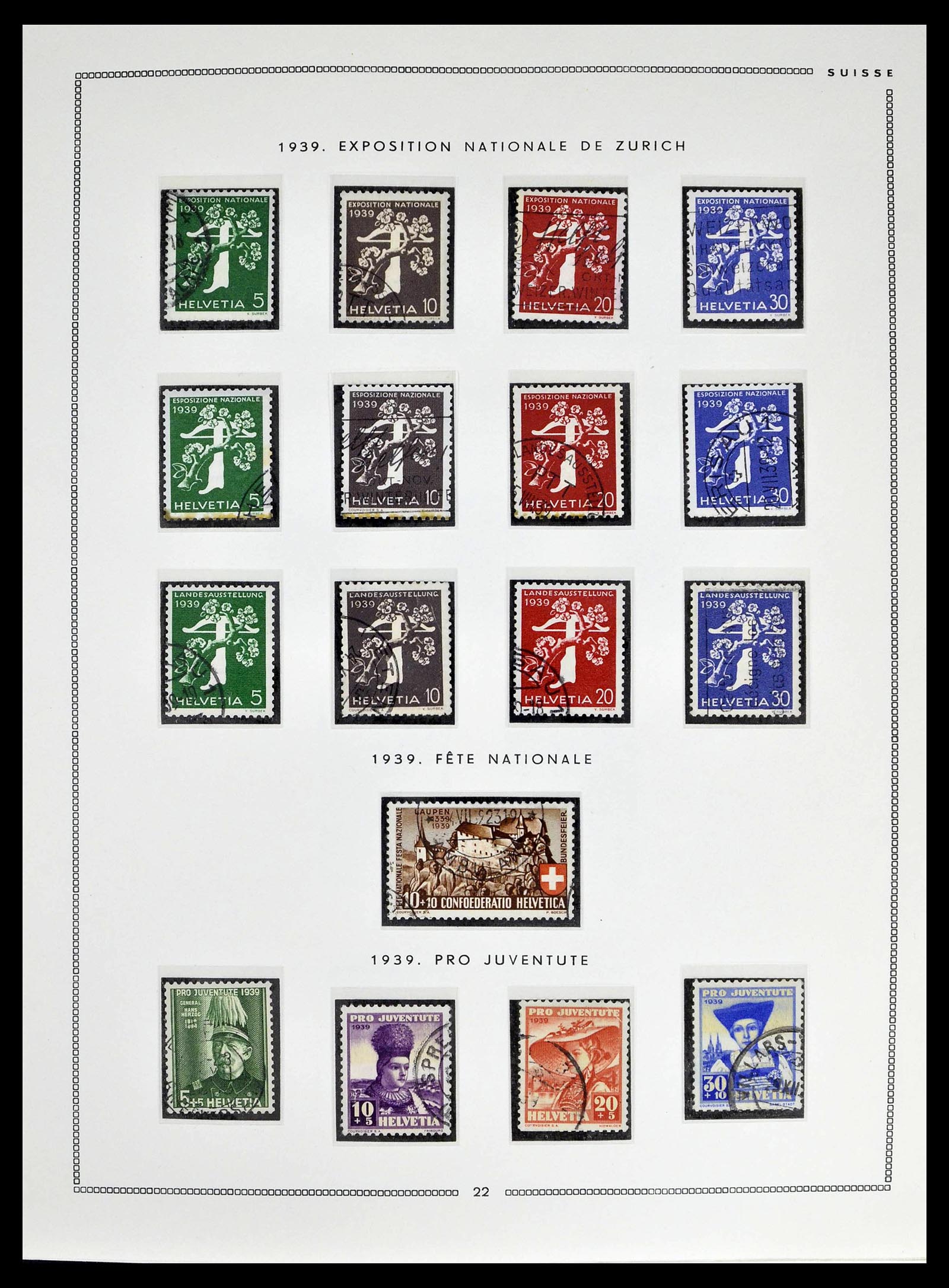 39094 0021 - Postzegelverzameling 39094 Zwitserland 1850-2005.