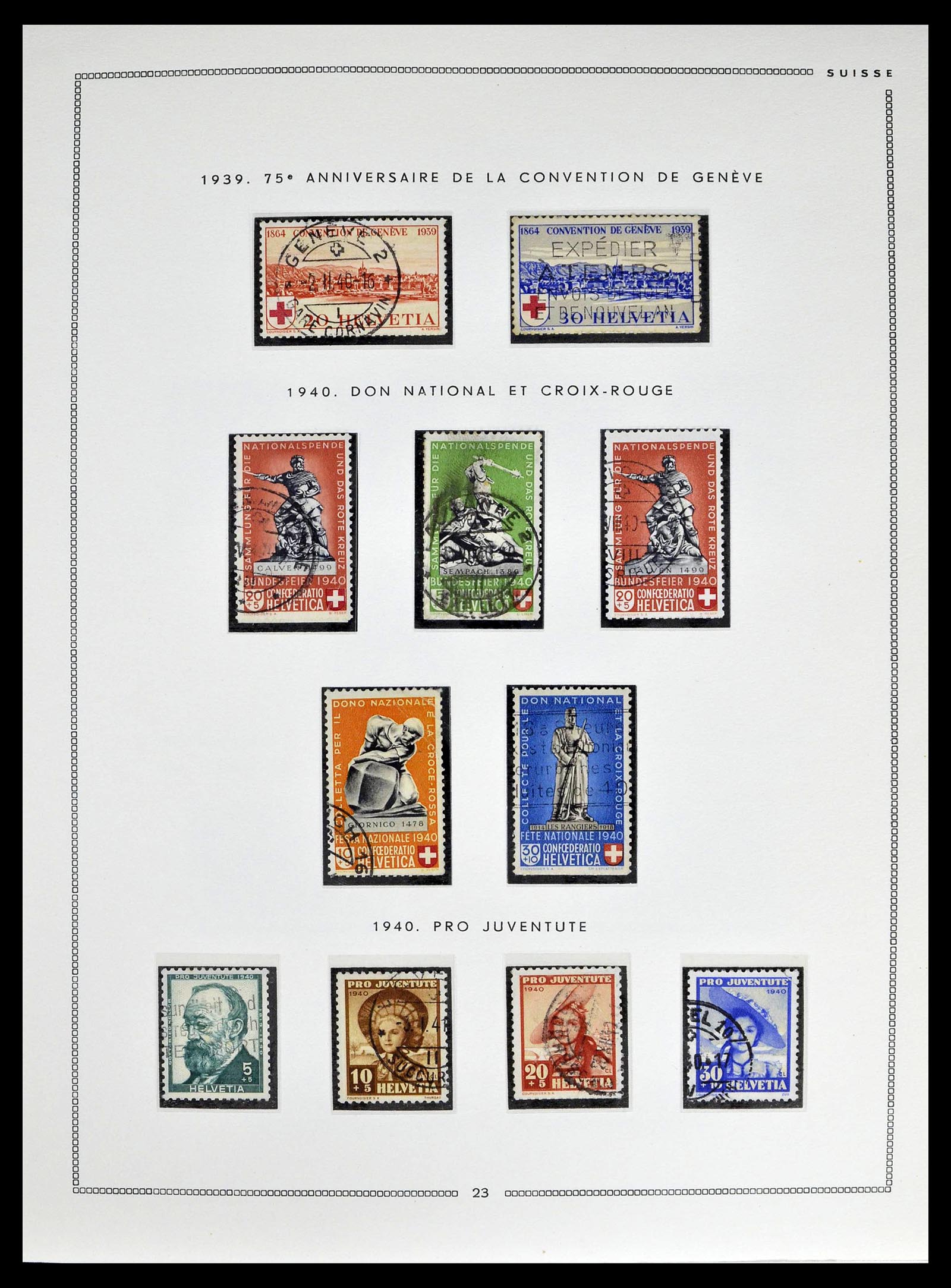 39094 0022 - Stamp collection 39094 Switzerland 1850-2005.