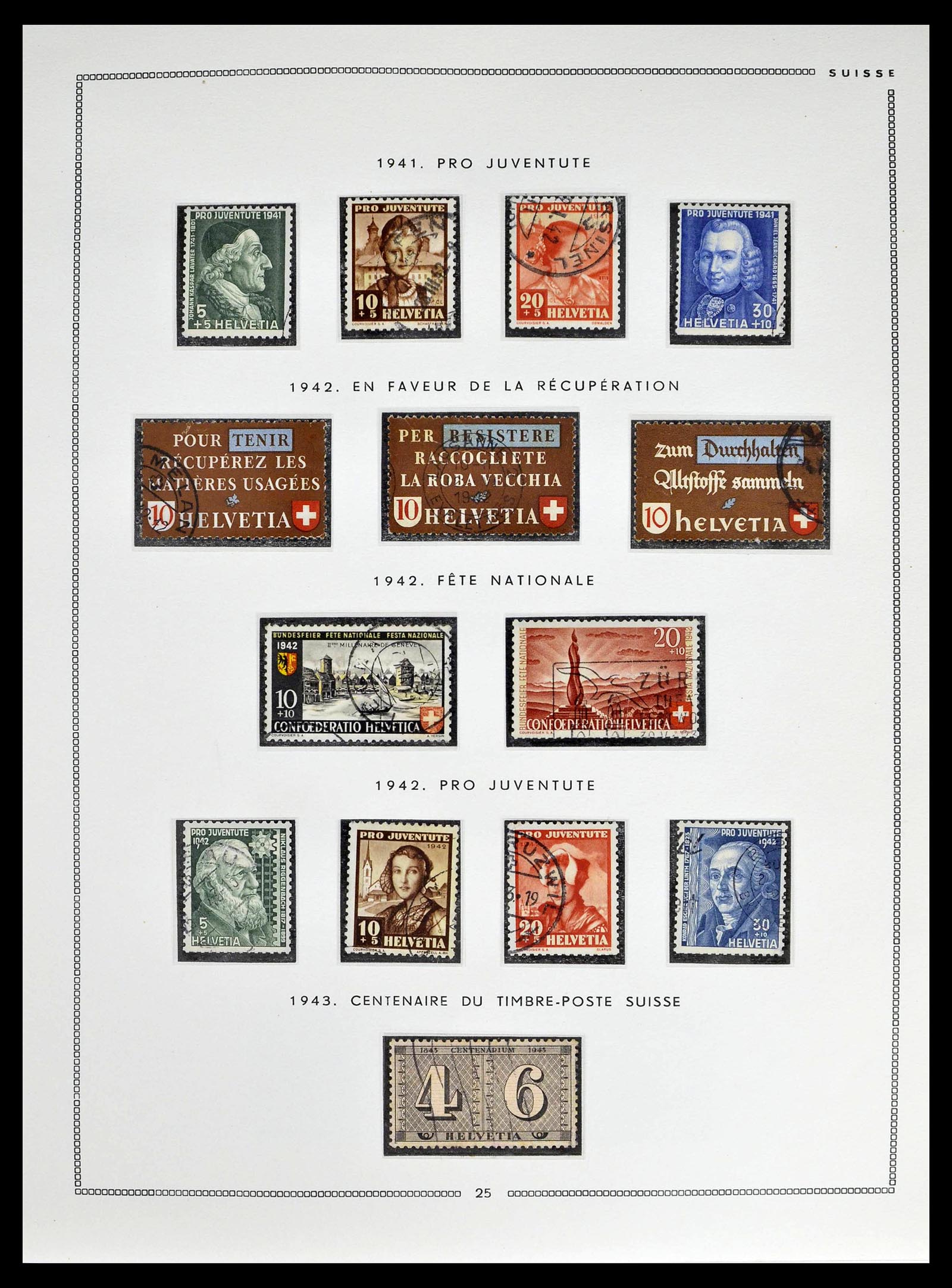 39094 0024 - Postzegelverzameling 39094 Zwitserland 1850-2005.