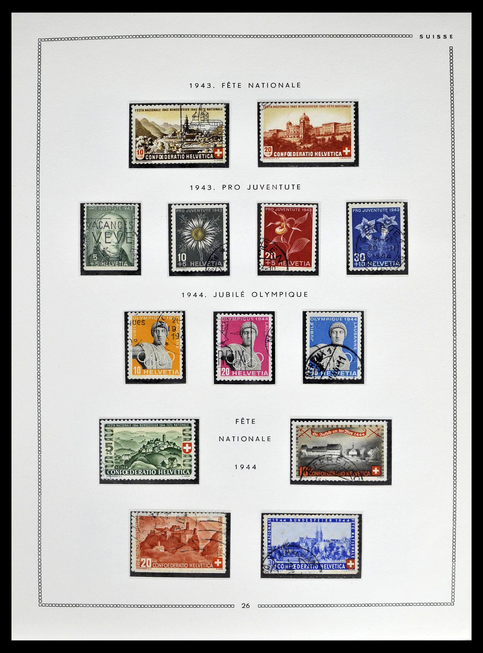 39094 0025 - Postzegelverzameling 39094 Zwitserland 1850-2005.
