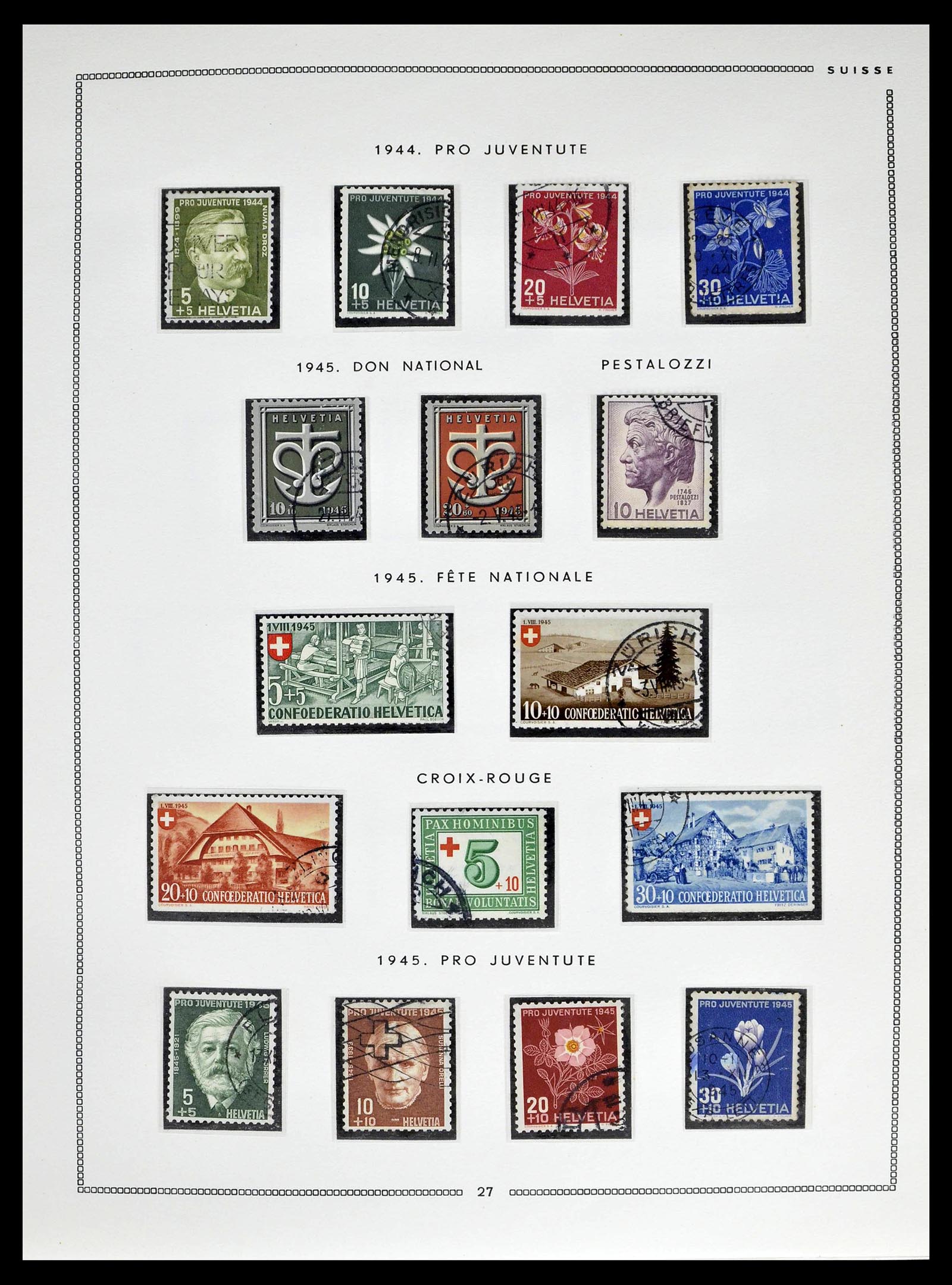 39094 0026 - Postzegelverzameling 39094 Zwitserland 1850-2005.