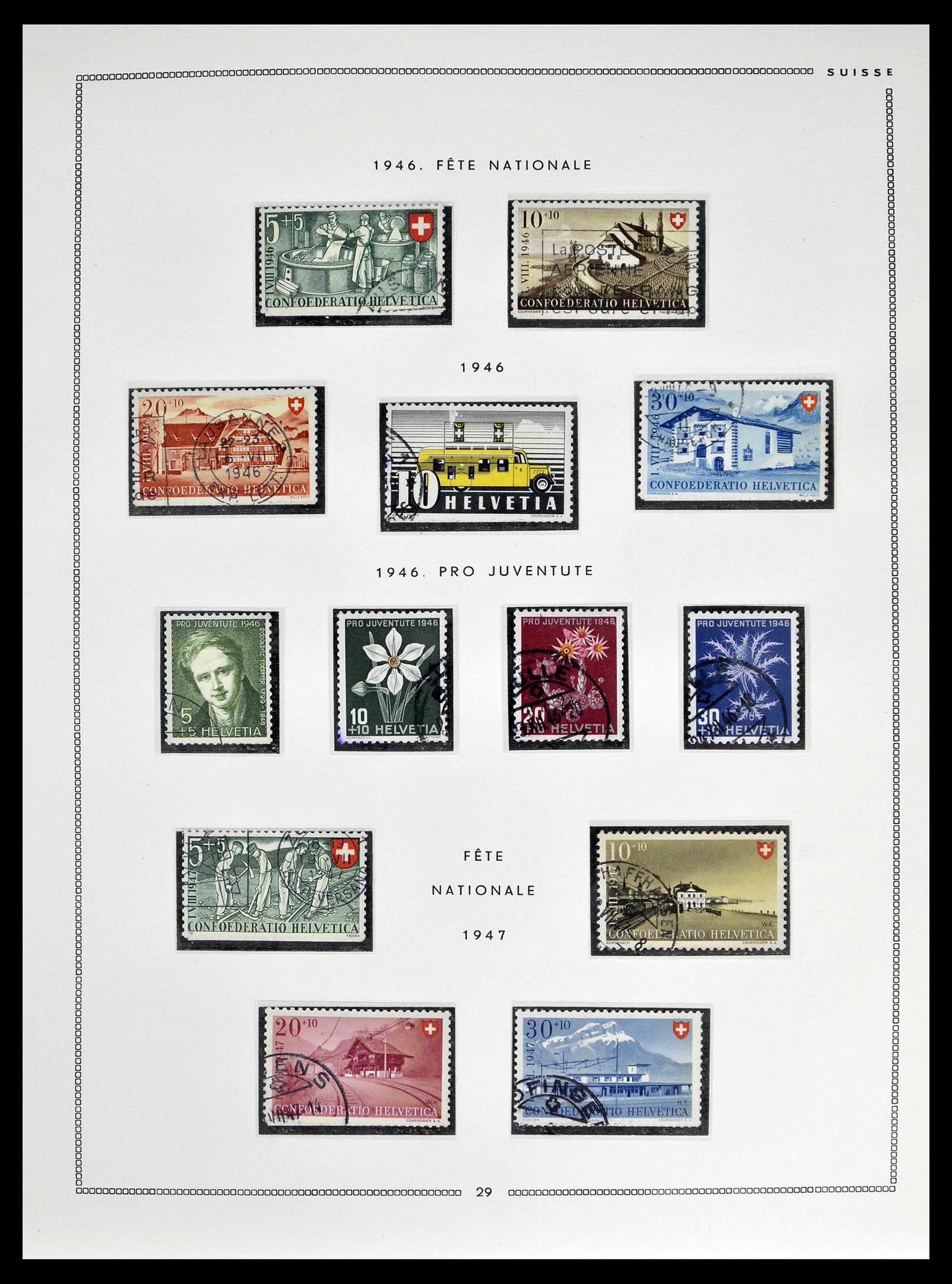 39094 0027 - Postzegelverzameling 39094 Zwitserland 1850-2005.