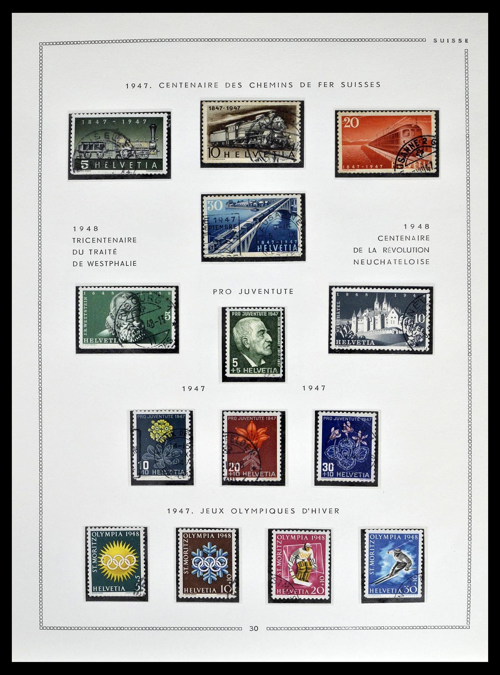 39094 0028 - Postzegelverzameling 39094 Zwitserland 1850-2005.