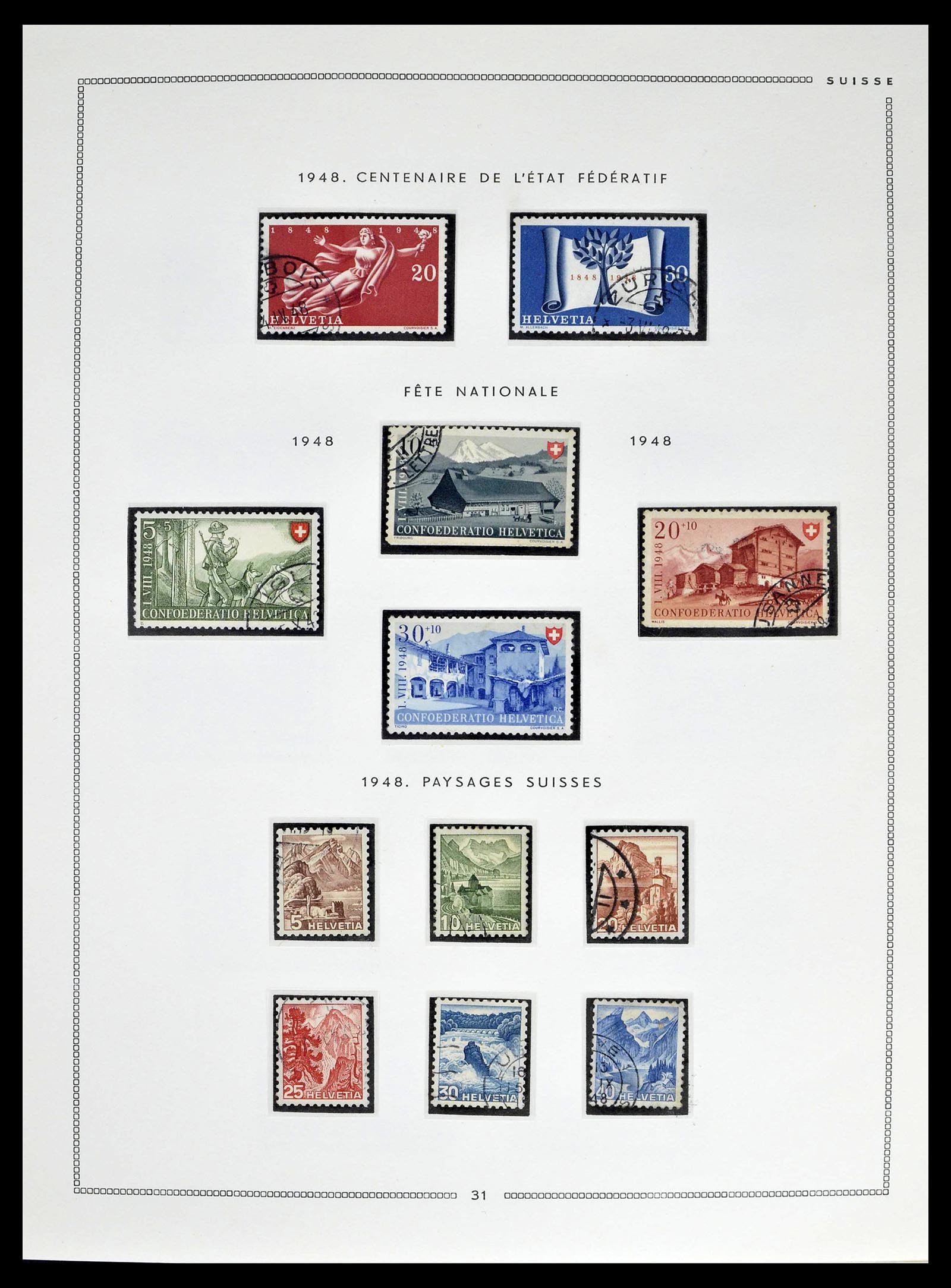 39094 0029 - Postzegelverzameling 39094 Zwitserland 1850-2005.