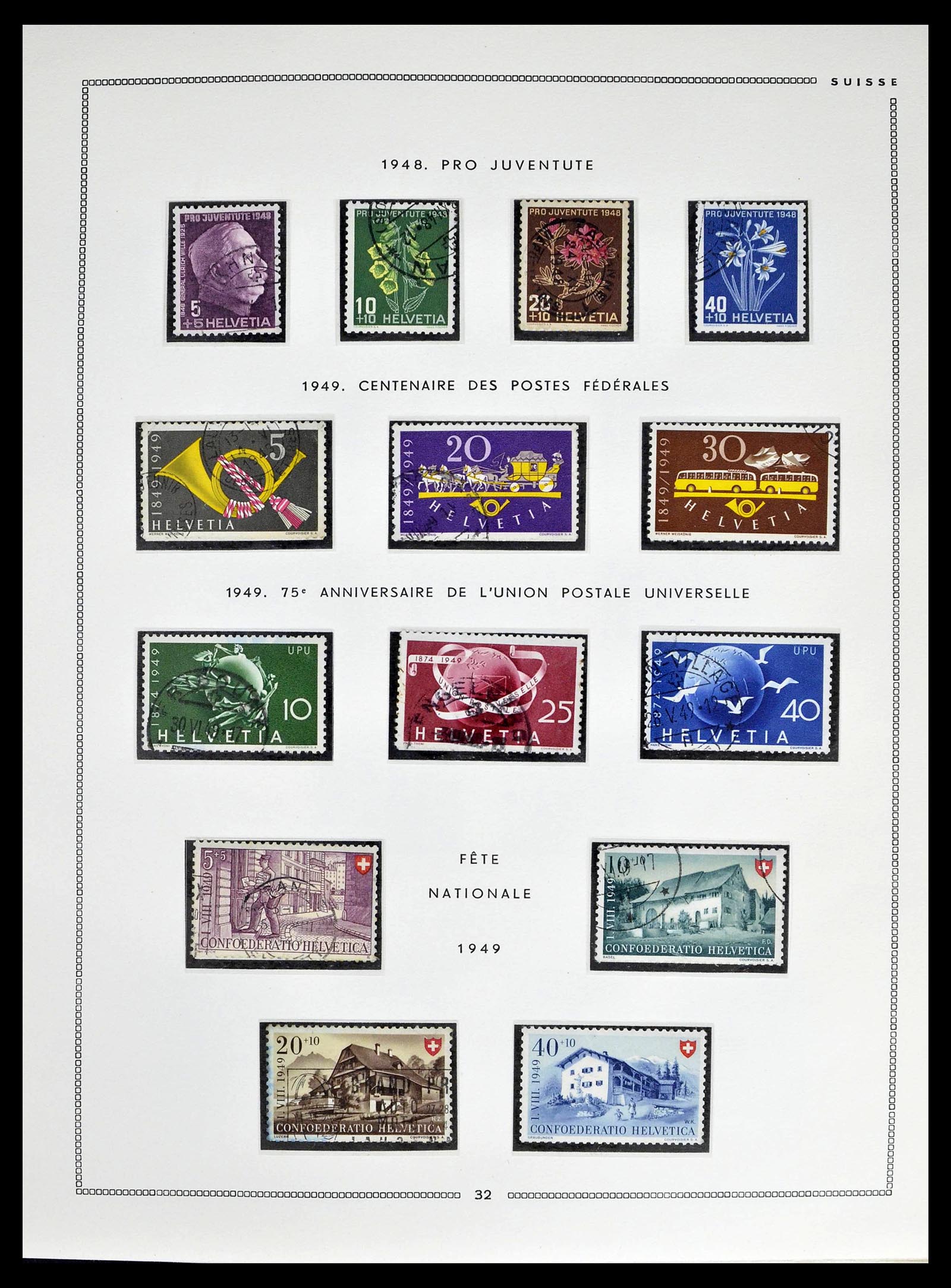 39094 0030 - Postzegelverzameling 39094 Zwitserland 1850-2005.
