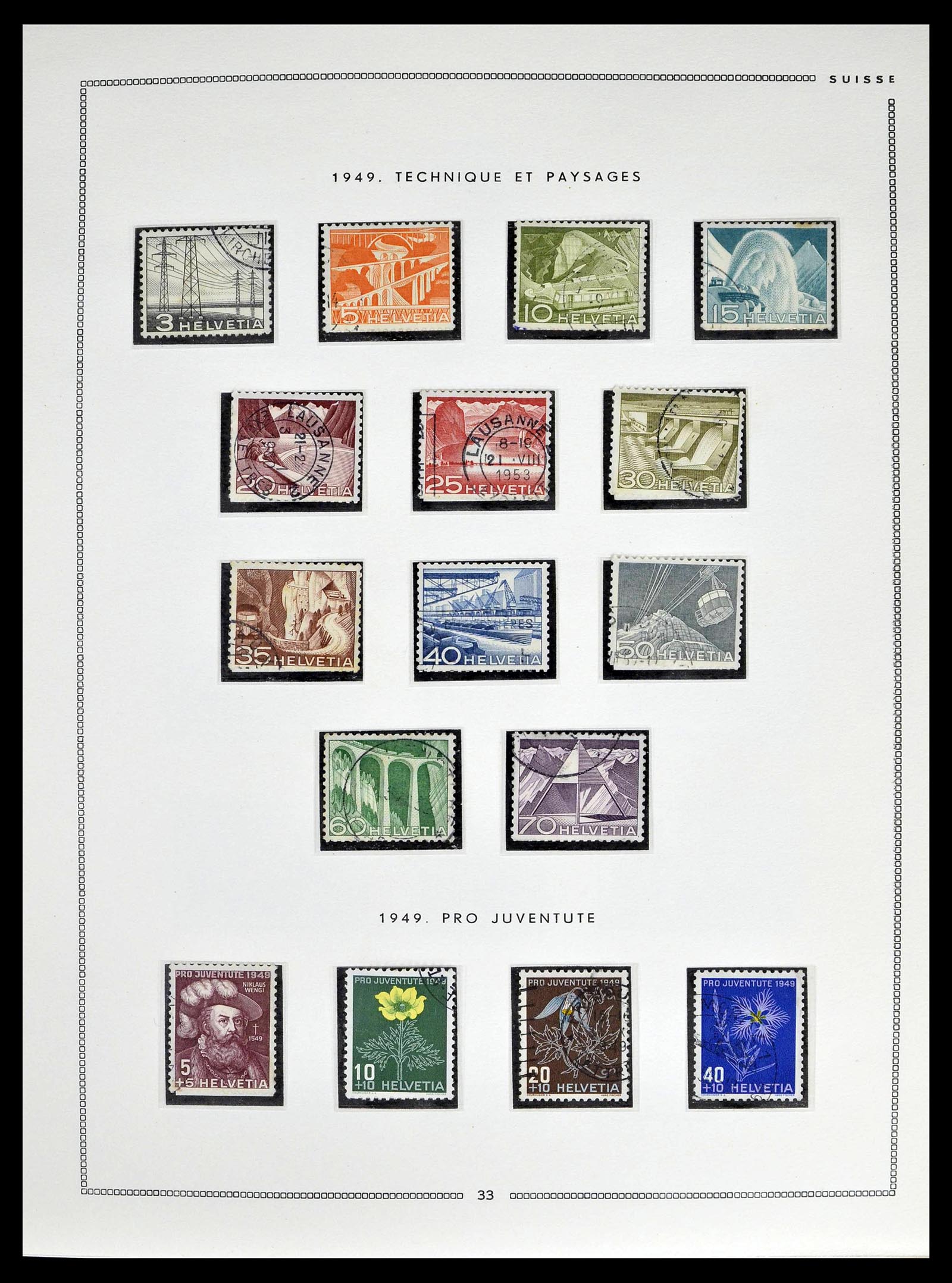 39094 0031 - Postzegelverzameling 39094 Zwitserland 1850-2005.