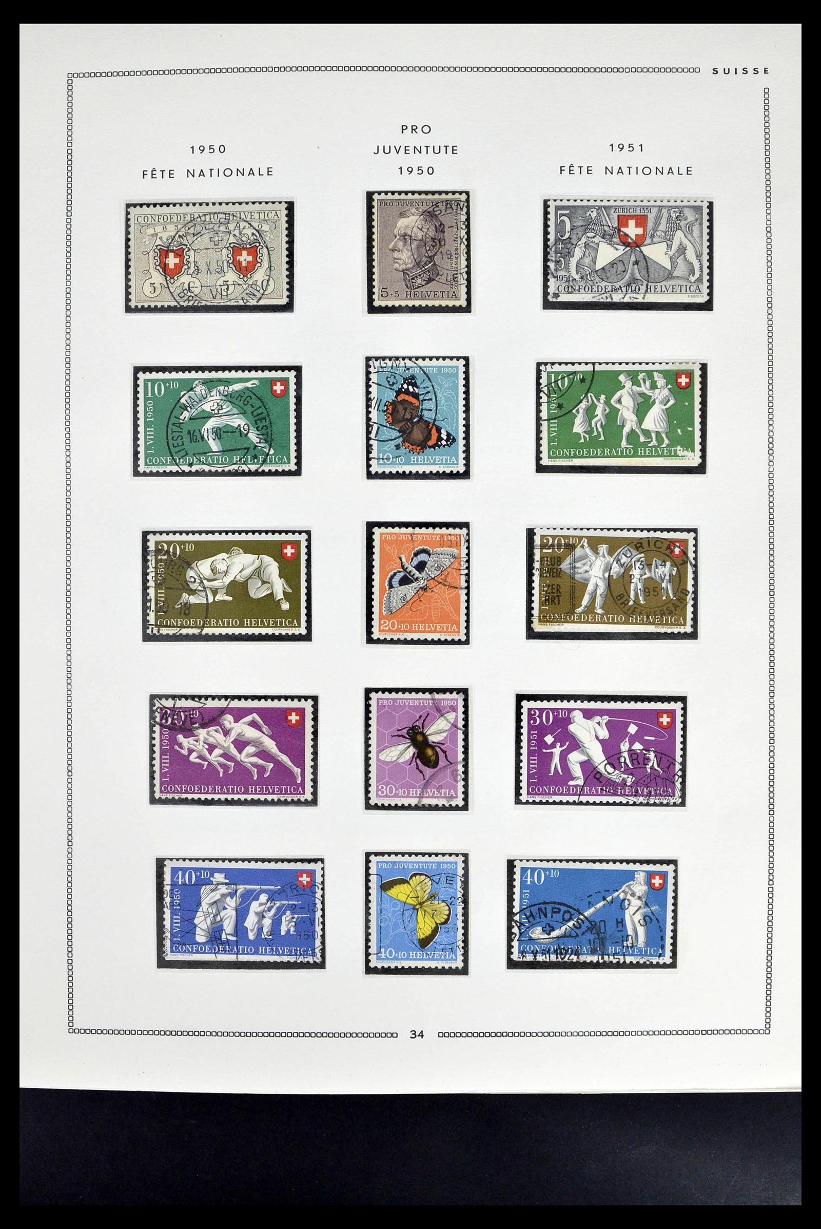 39094 0032 - Postzegelverzameling 39094 Zwitserland 1850-2005.