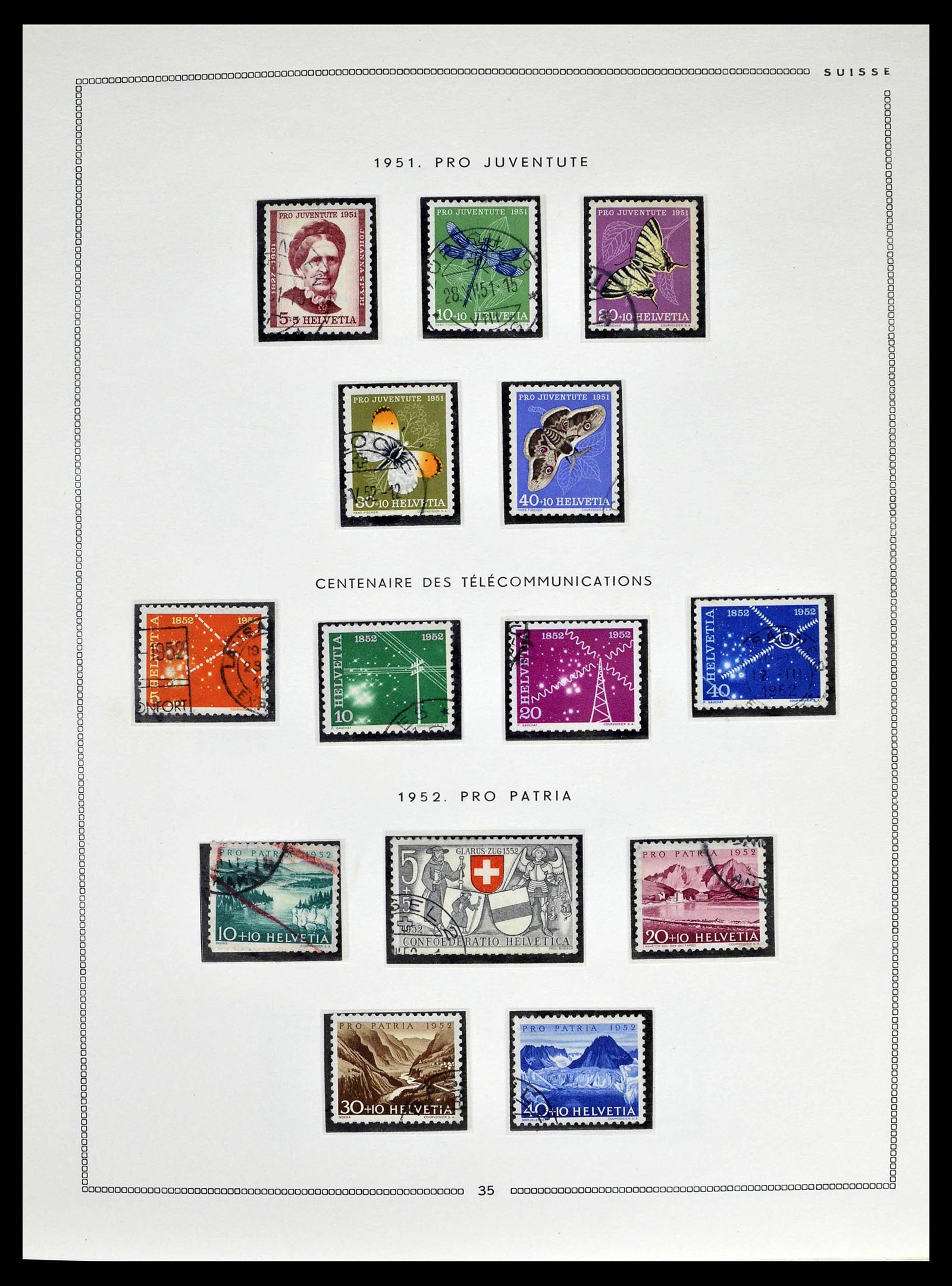 39094 0033 - Postzegelverzameling 39094 Zwitserland 1850-2005.