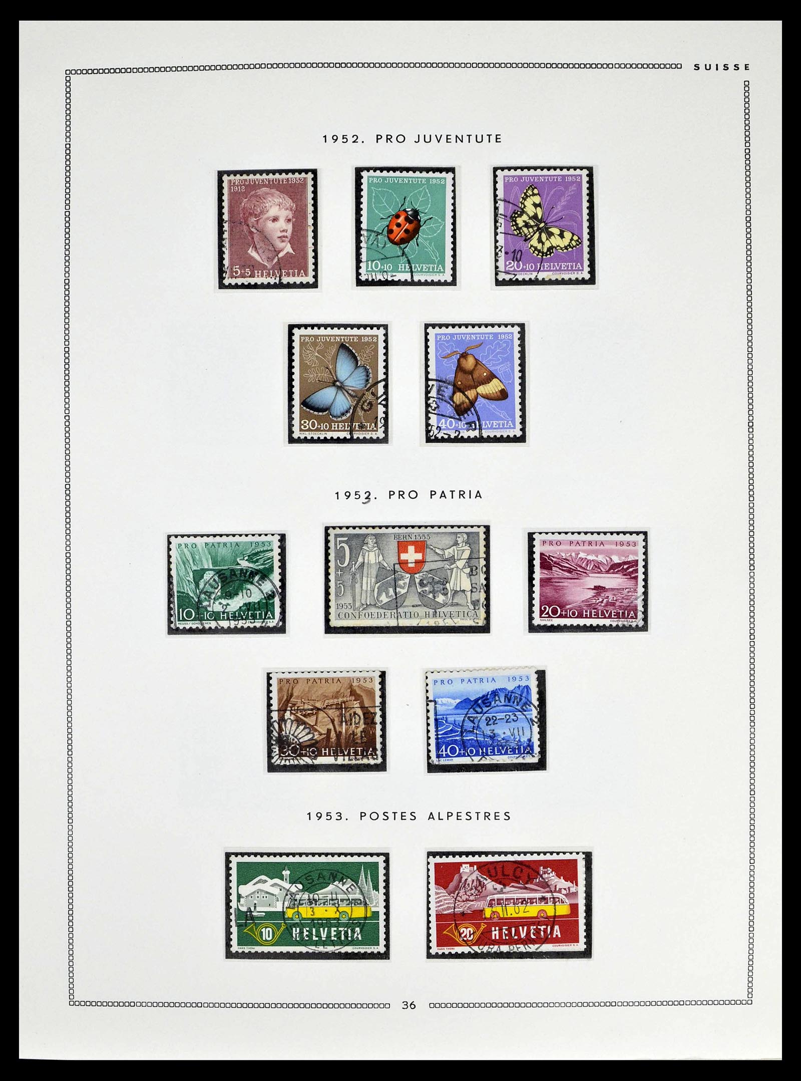 39094 0034 - Postzegelverzameling 39094 Zwitserland 1850-2005.