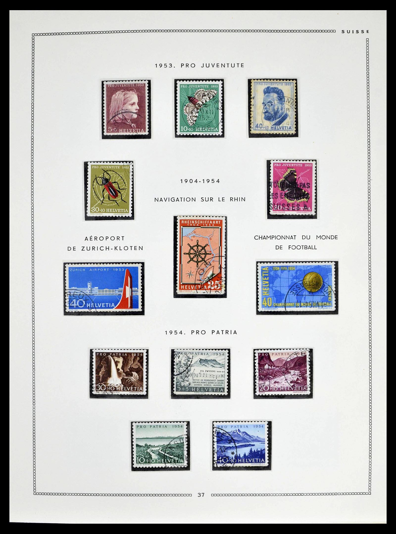 39094 0035 - Postzegelverzameling 39094 Zwitserland 1850-2005.