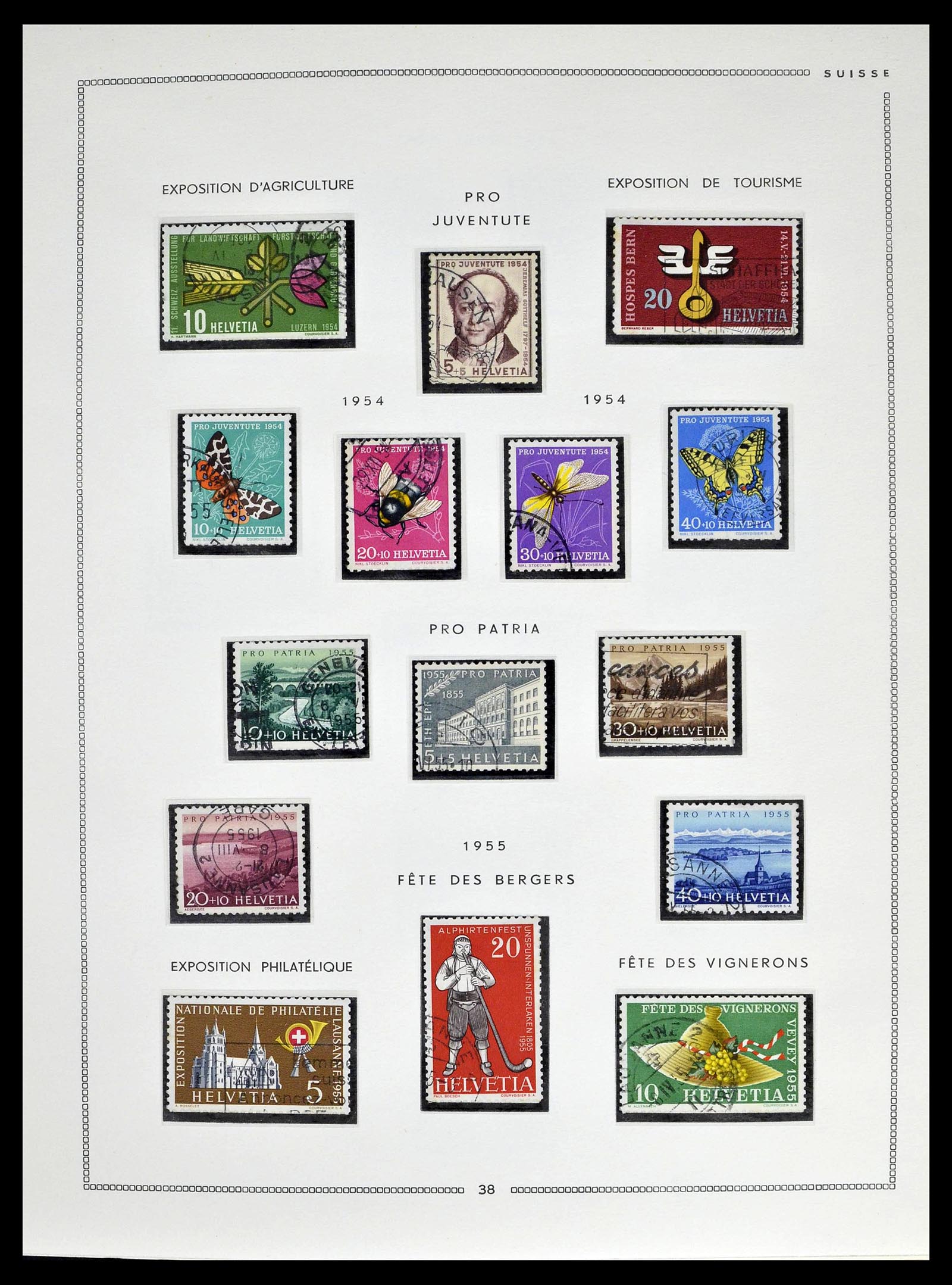 39094 0036 - Postzegelverzameling 39094 Zwitserland 1850-2005.