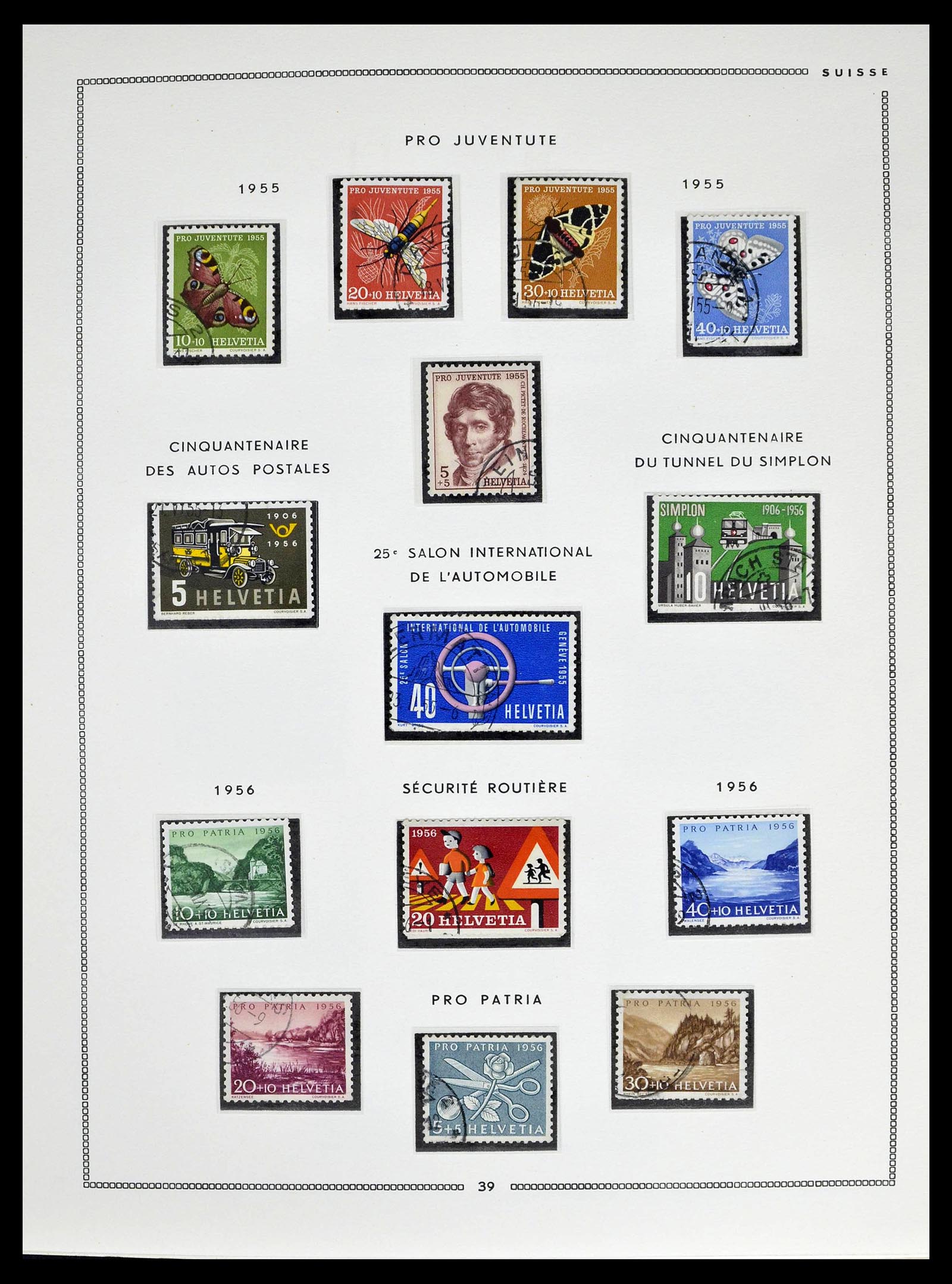 39094 0037 - Postzegelverzameling 39094 Zwitserland 1850-2005.