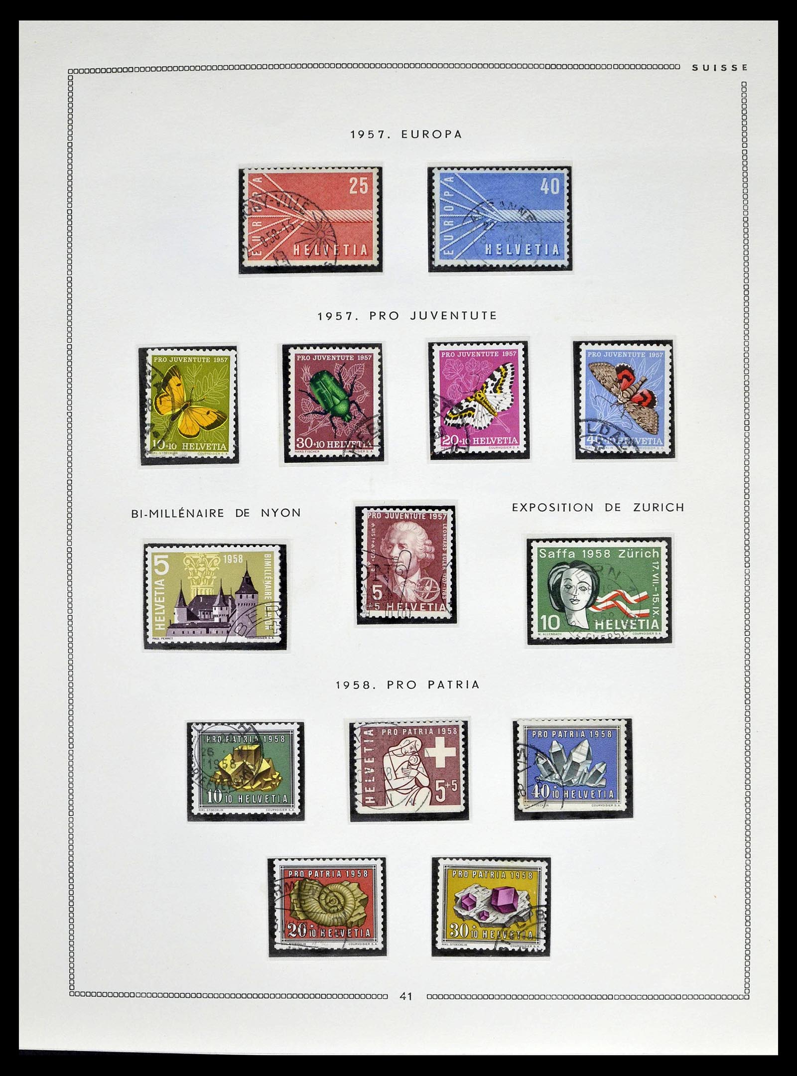 39094 0039 - Postzegelverzameling 39094 Zwitserland 1850-2005.