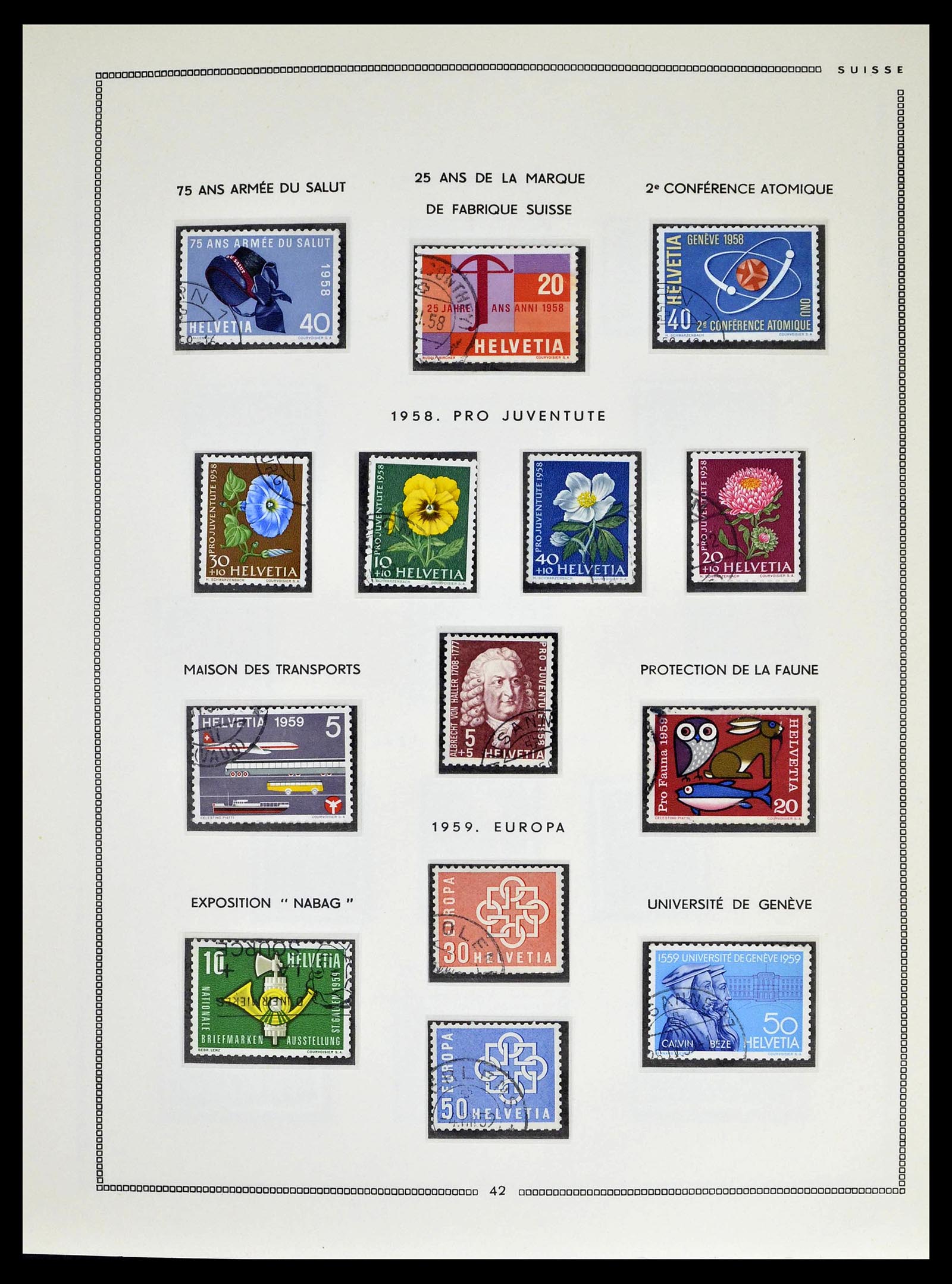39094 0040 - Postzegelverzameling 39094 Zwitserland 1850-2005.
