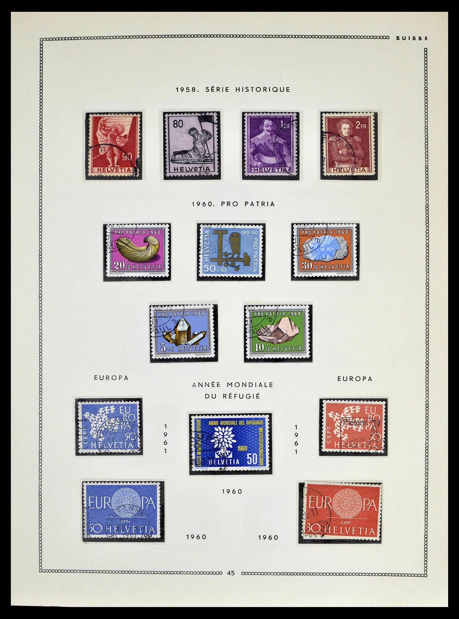 39094 0043 - Stamp collection 39094 Switzerland 1850-2005.