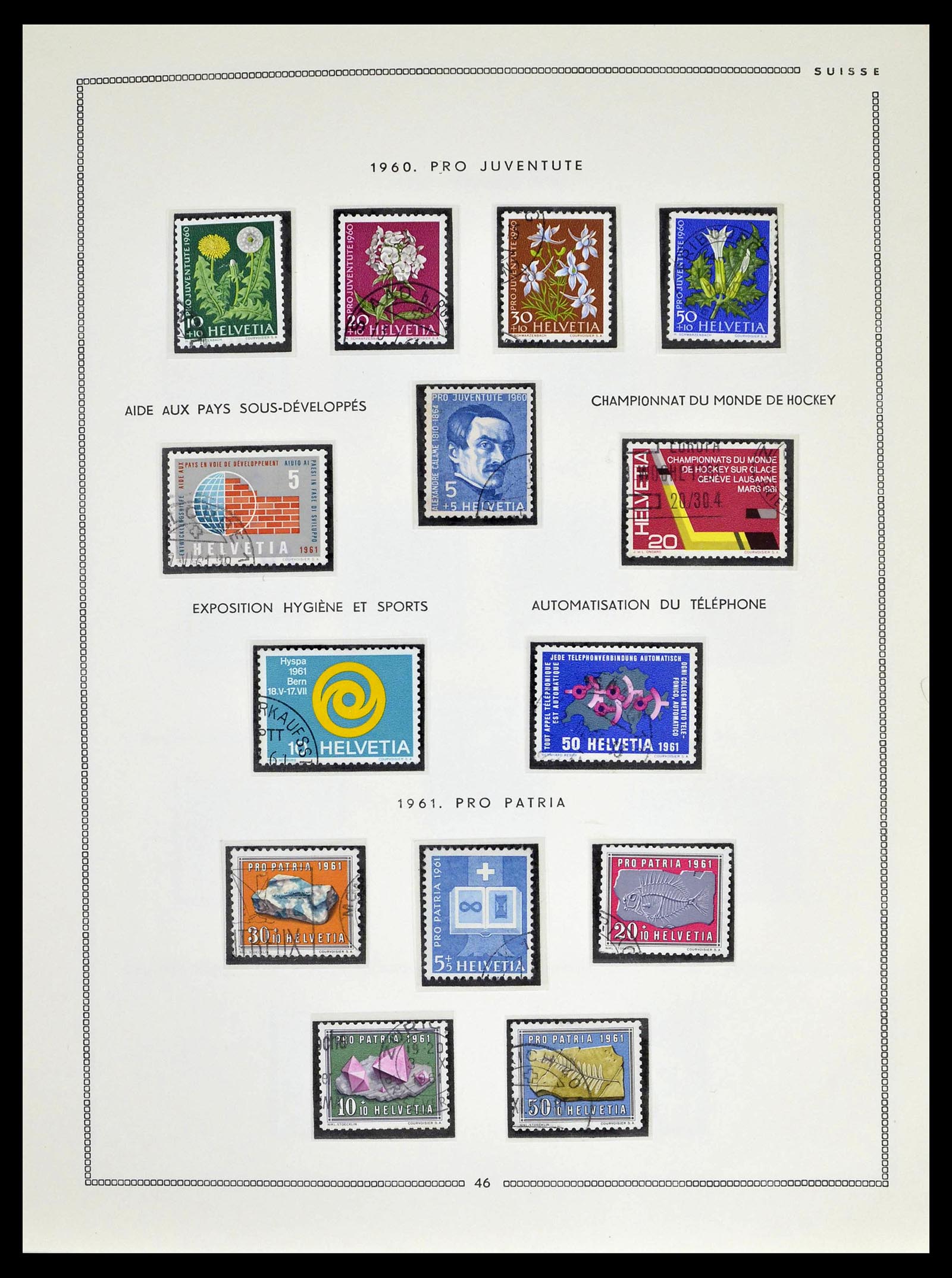 39094 0044 - Stamp collection 39094 Switzerland 1850-2005.