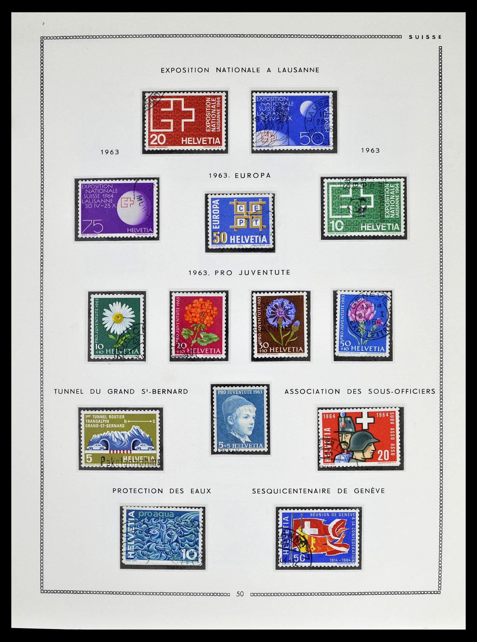 39094 0048 - Stamp collection 39094 Switzerland 1850-2005.