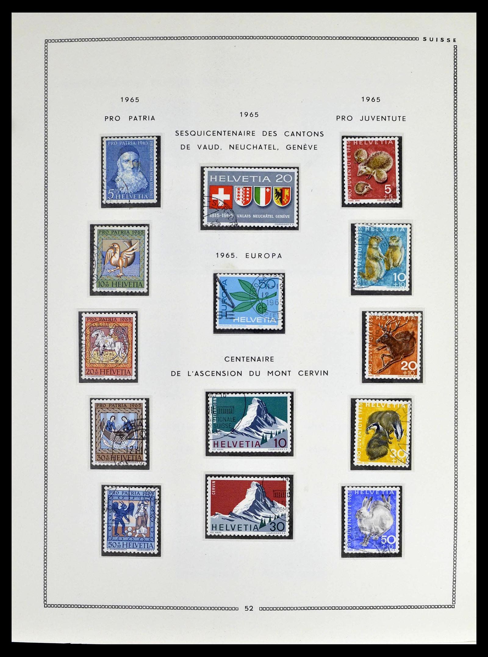 39094 0050 - Stamp collection 39094 Switzerland 1850-2005.