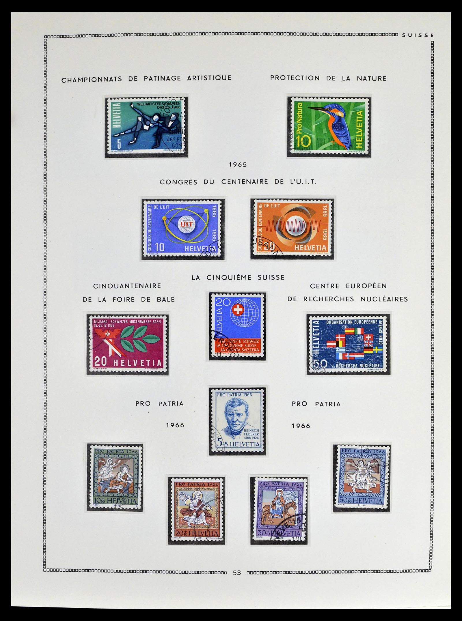 39094 0051 - Stamp collection 39094 Switzerland 1850-2005.