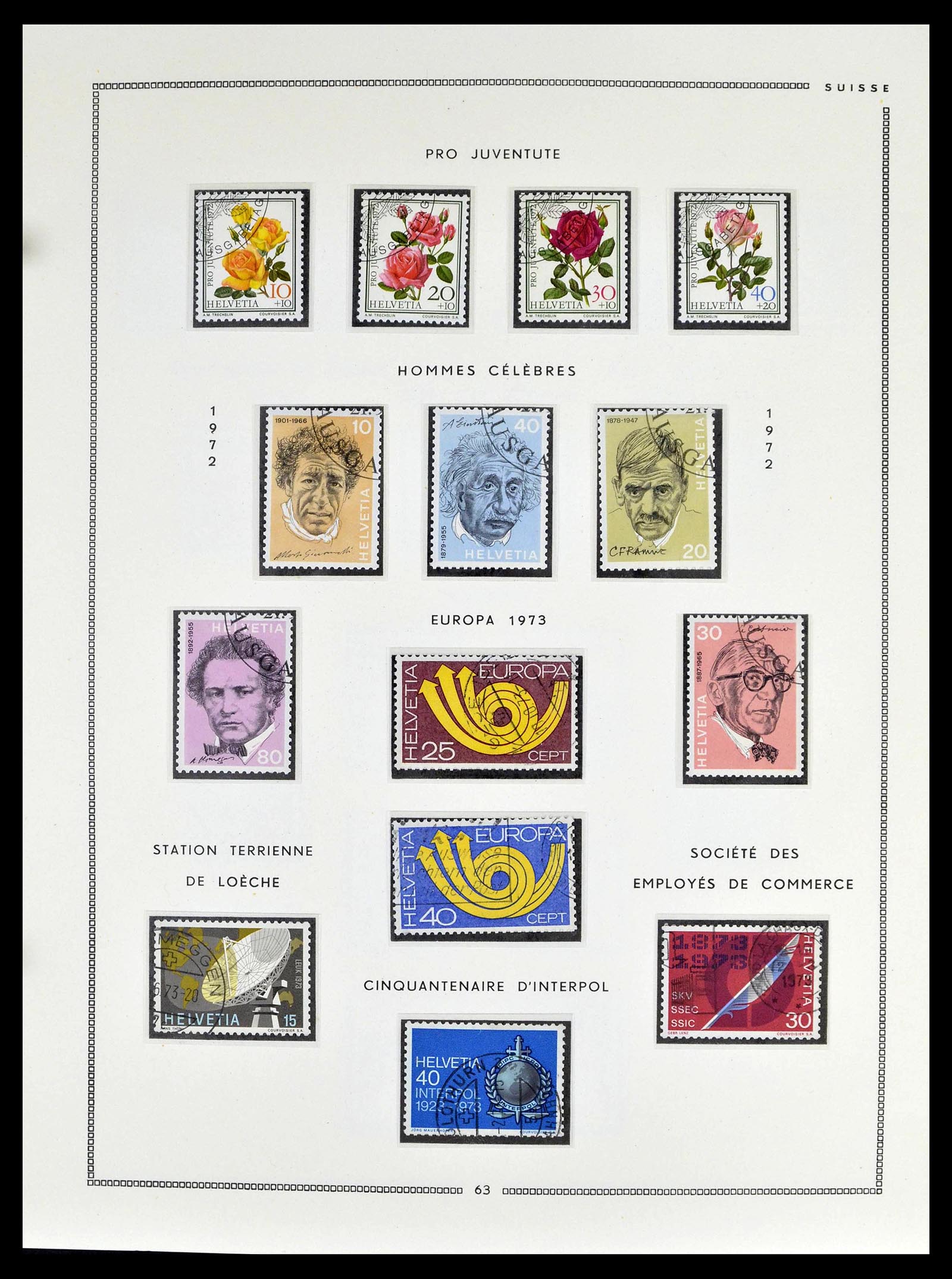 39094 0061 - Stamp collection 39094 Switzerland 1850-2005.