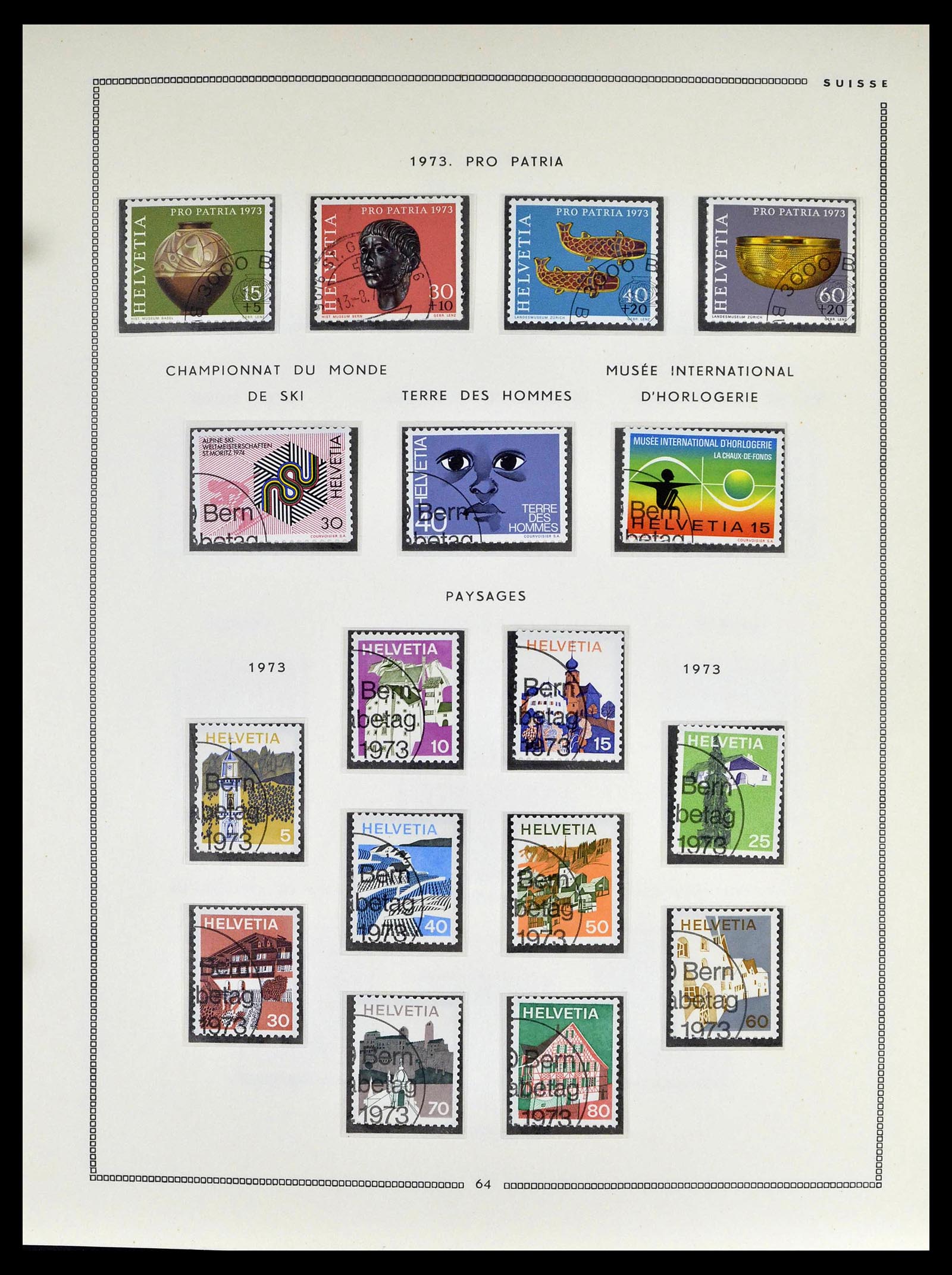 39094 0062 - Stamp collection 39094 Switzerland 1850-2005.
